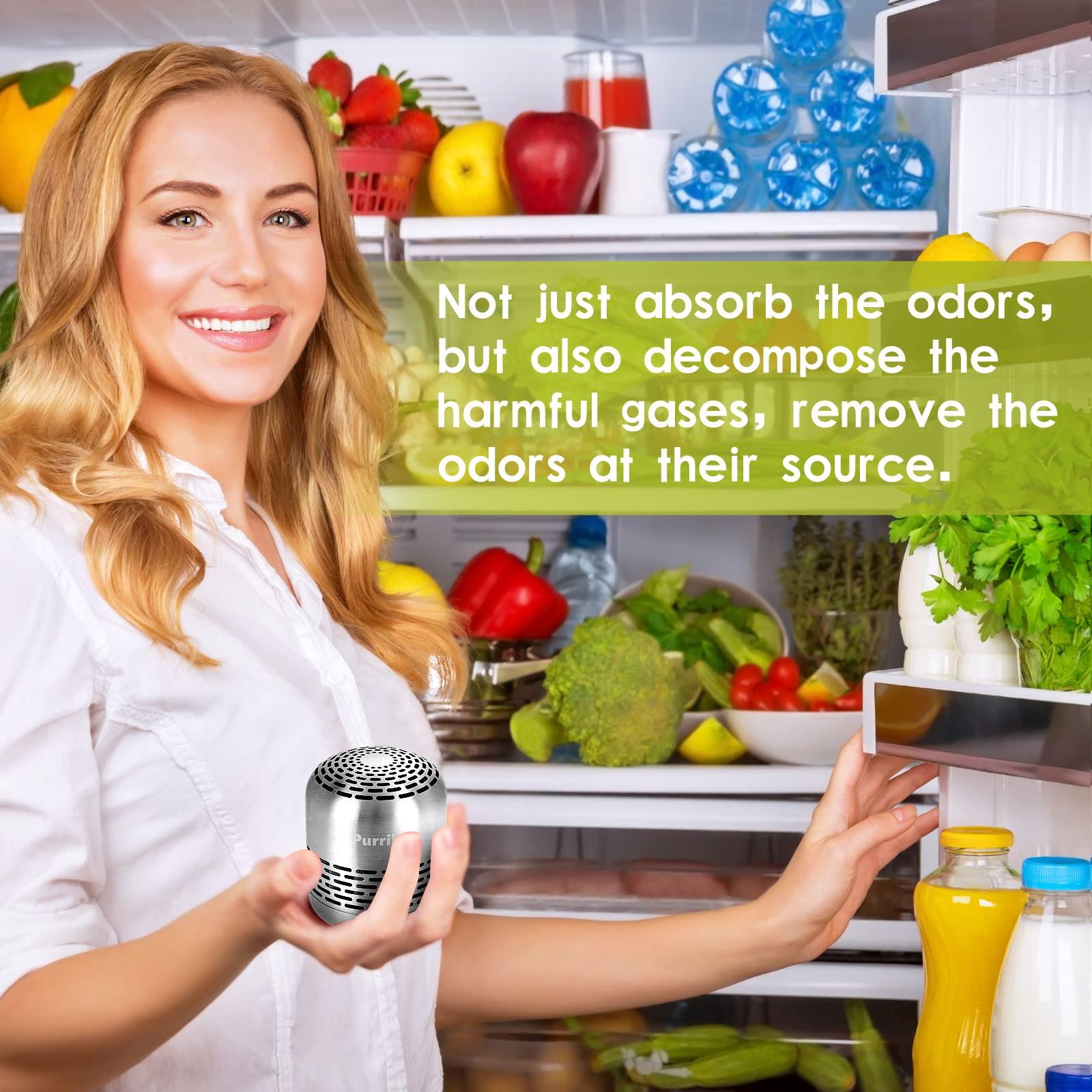 Refrigerator Deodorizer,Lasts for 10 Years,Refrigerator Odor Eliminator,Fridge Deodorizer,More Effective Than Baking Soda Bamboo Air Purifying Bags - Image 2