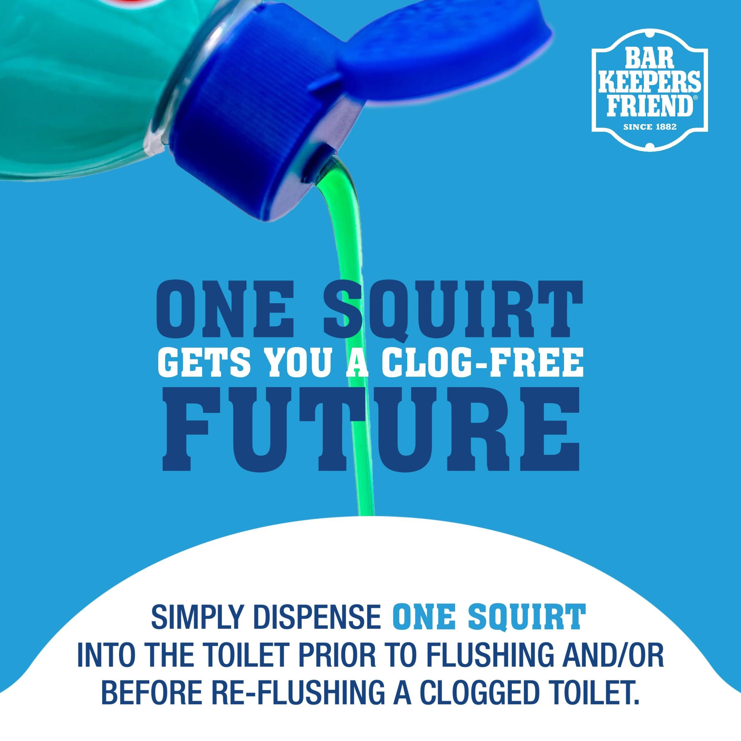 Bar Keepers Friend EZ-Flush Toilet Flushing Aid (2 x 12 oz) Liquid Plumber to Help Prevent Clogged Toilets - Reduces Clogging, Odor & Residue, Ideal for Low-Flow, Boat & RV Toilets, Citrus Fragrance - Image 6