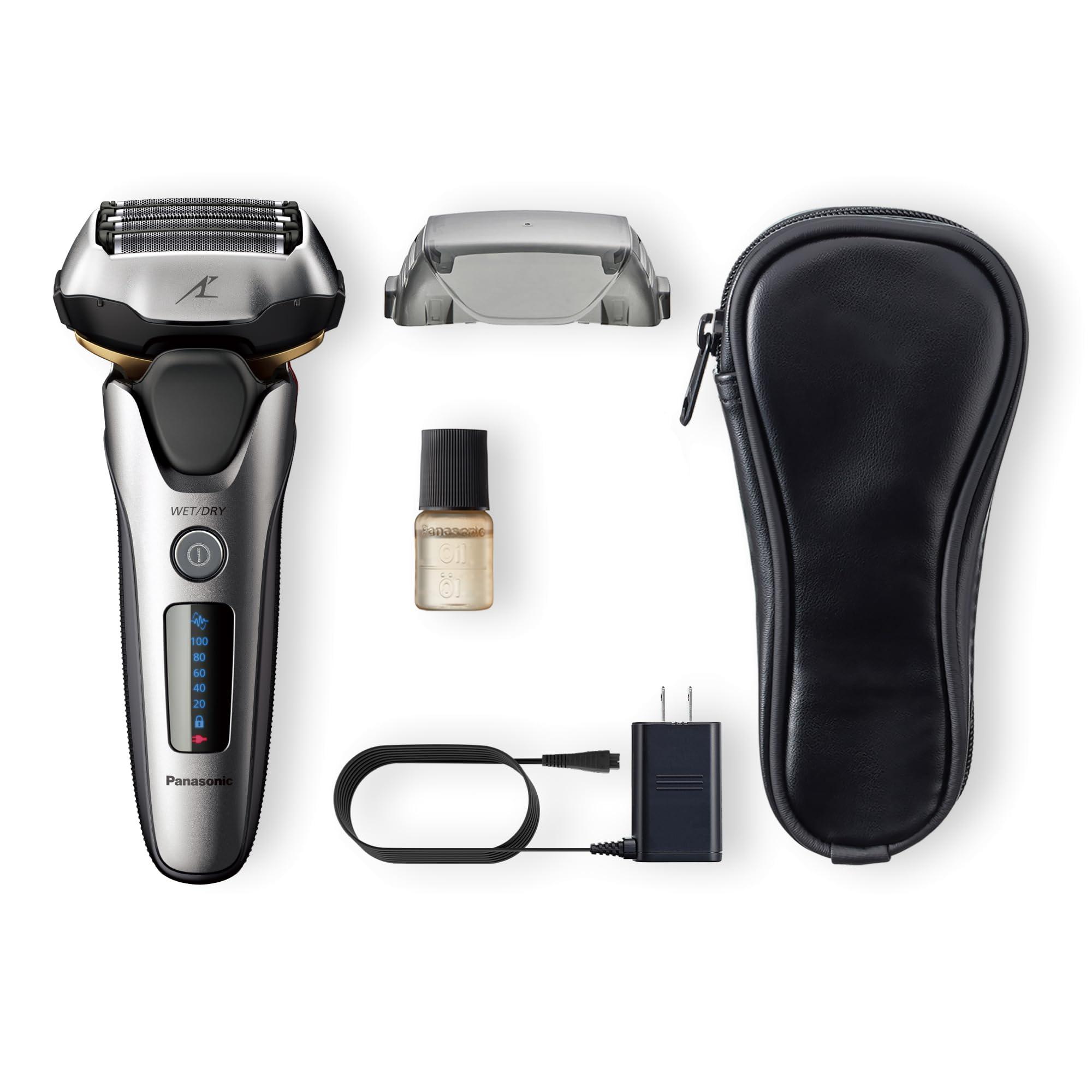 Panasonic ARC5 Electric Razor for Men with Pop-up Trimmer, Wet Dry 5-Blade Electric Shaver with Intelligent Shave Sensor and 16D Flexible Pivoting Head - ES-ALV6HS (Silver) - Image 3