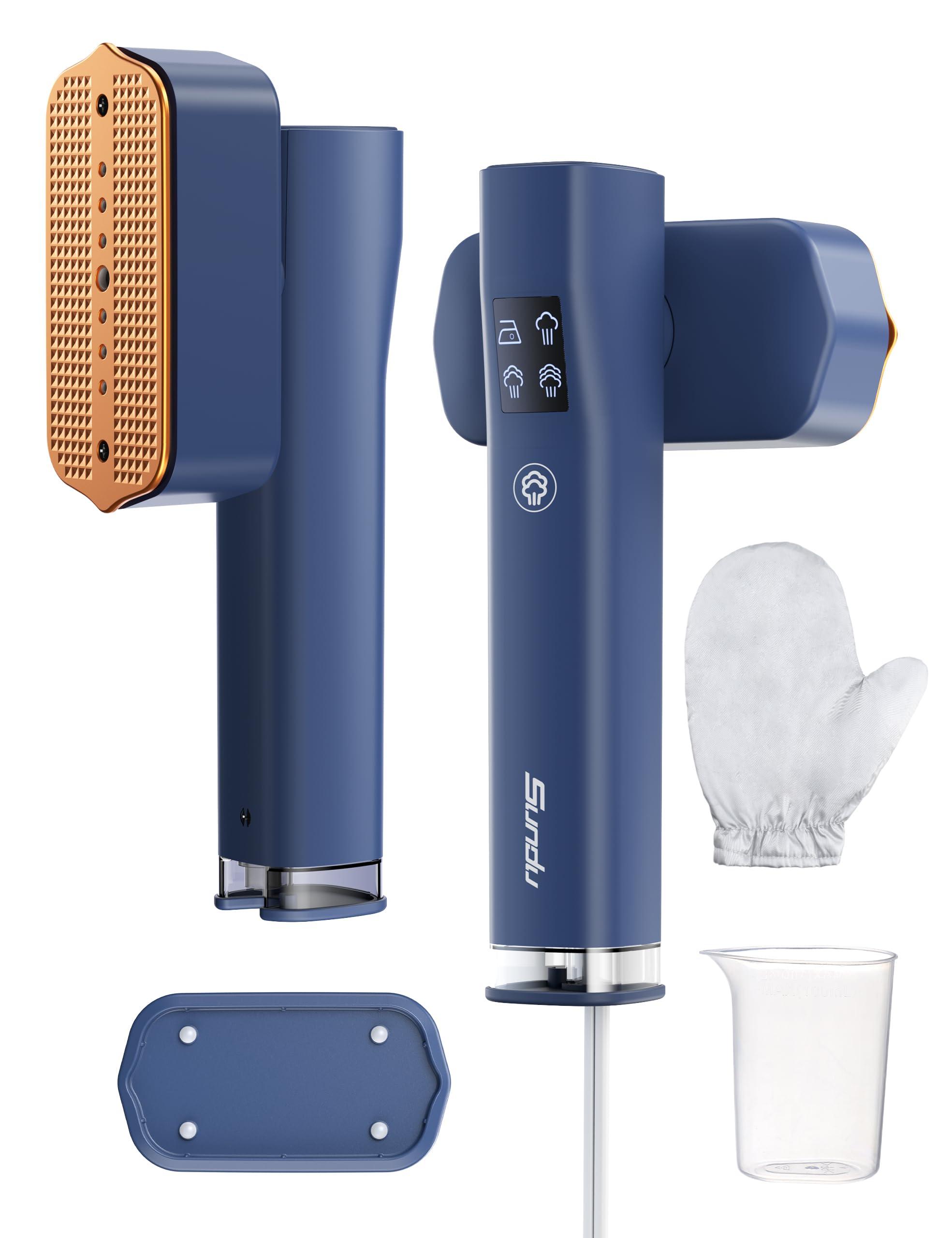 Steamer for Clothes,Sundu Portable 2 In 1Handheld Garment Steamer,15s Fast Heat-up,100ml Water Tank,Steamer Ironing Gloves,20 Minutes of Continuous Ironing Removes Wrinkle for Home,Office and Travel