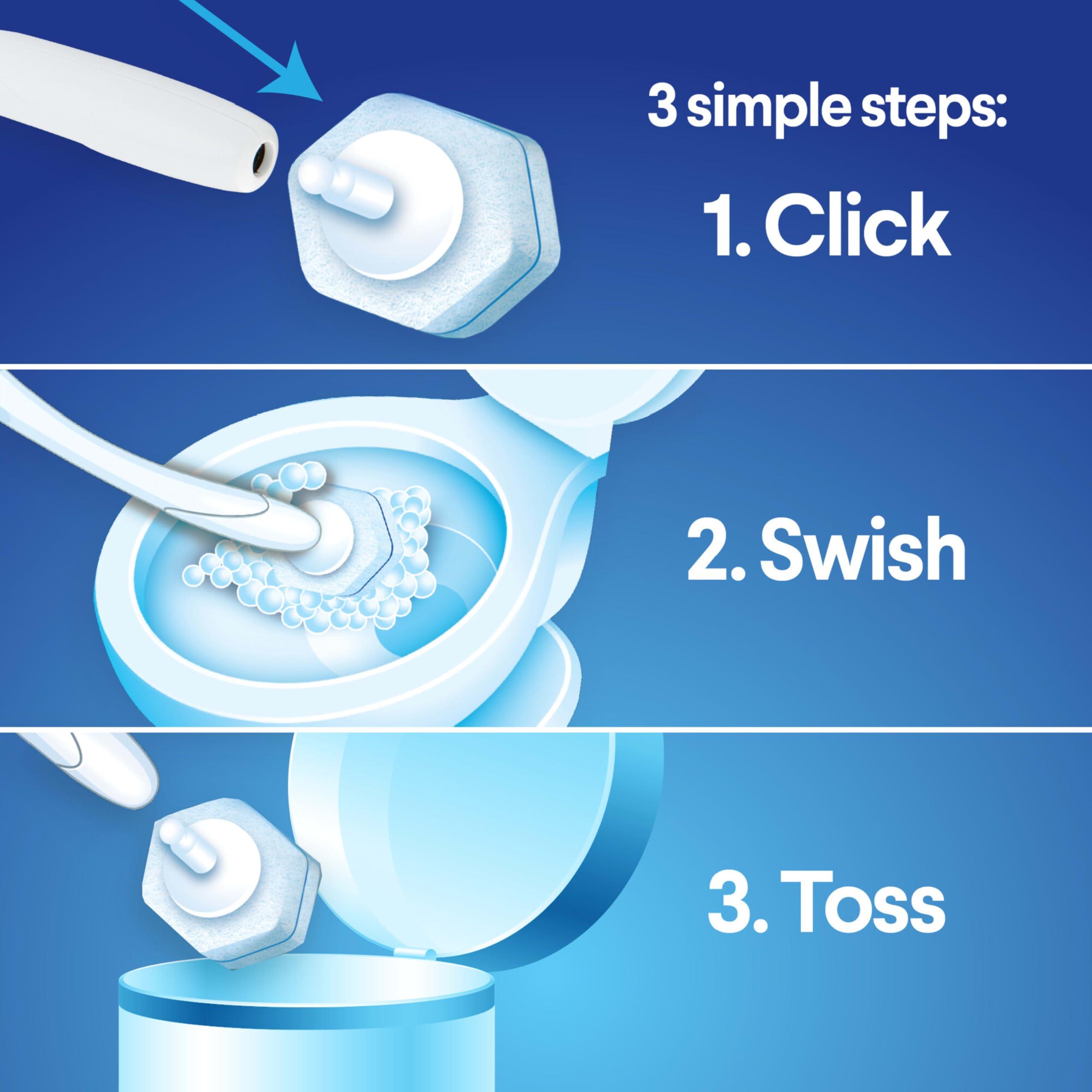 Clorox ToiletWand Disposable Toilet Cleaning System - ToiletWand, Storage Caddy and 16 Disinfecting Refill Heads - Image 4