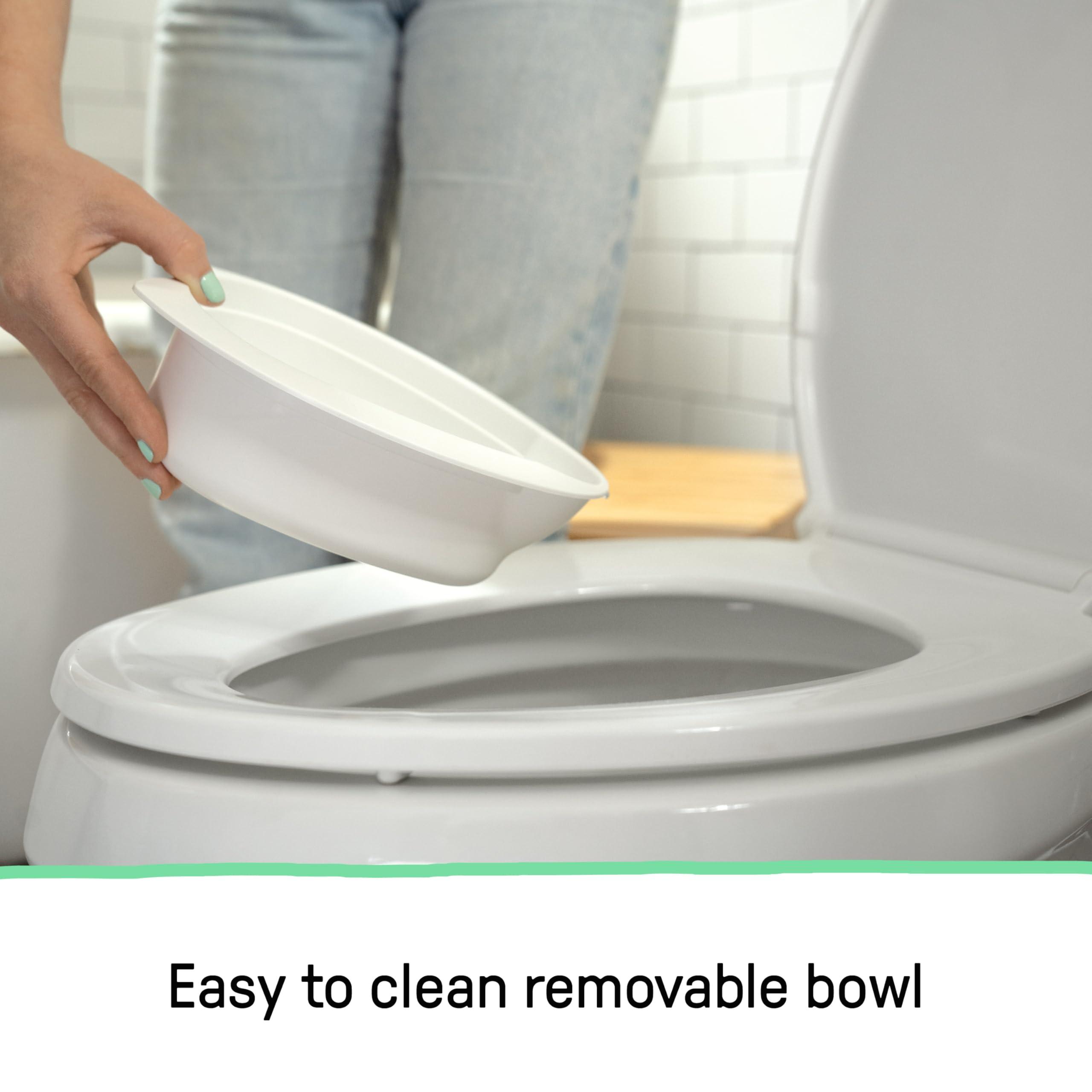 Summer Infant by Ingenuity My Size Potty Pro in White, Toddler Potty Training Toilet, Lifelike Flushing Sound, for Ages 18 Months+, Up to 50 Pounds - Image 8