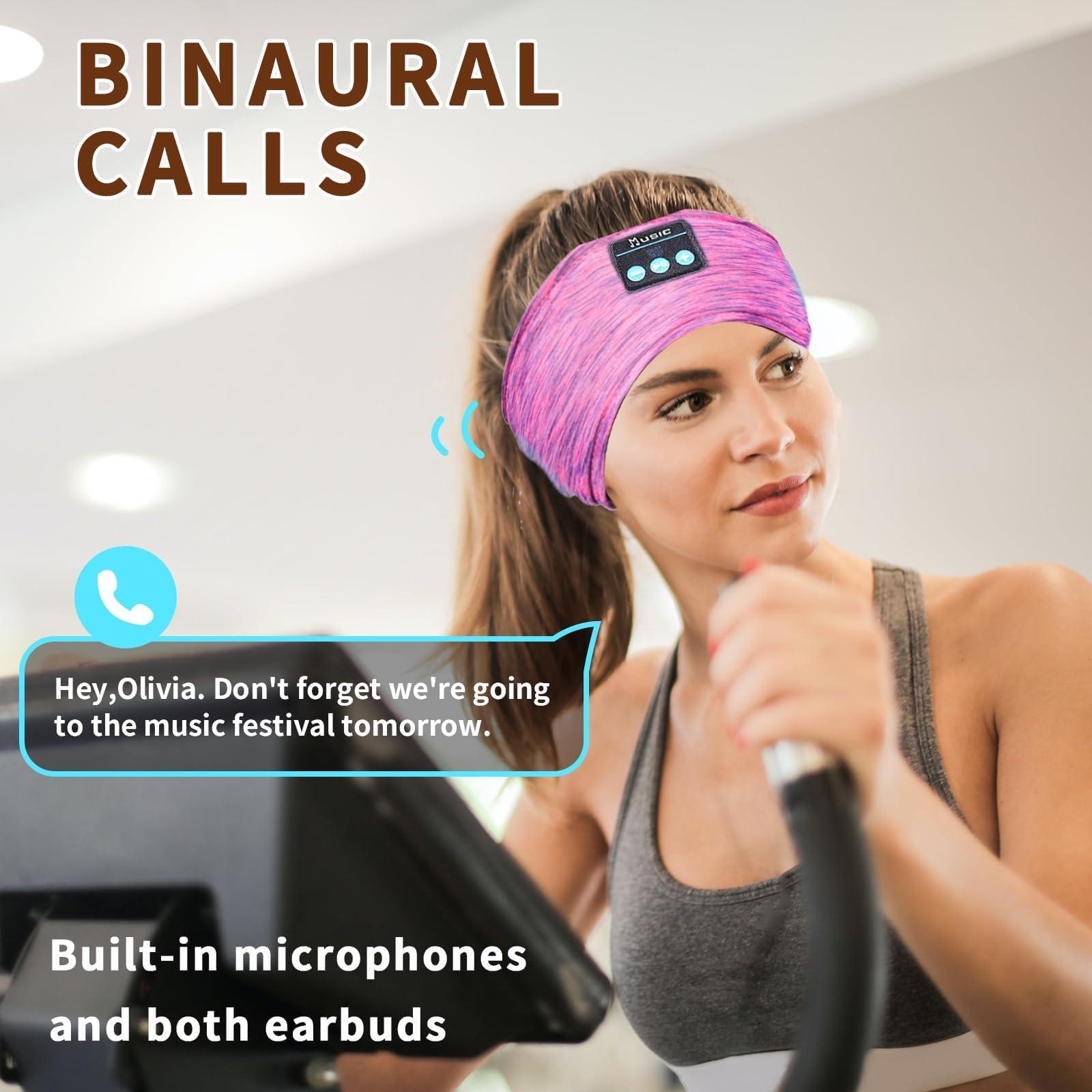 SANNWEEN Bluetooth Headband for Sleeping Side Sleepers - Wireless Adjustable Headphones for Women - Image 3