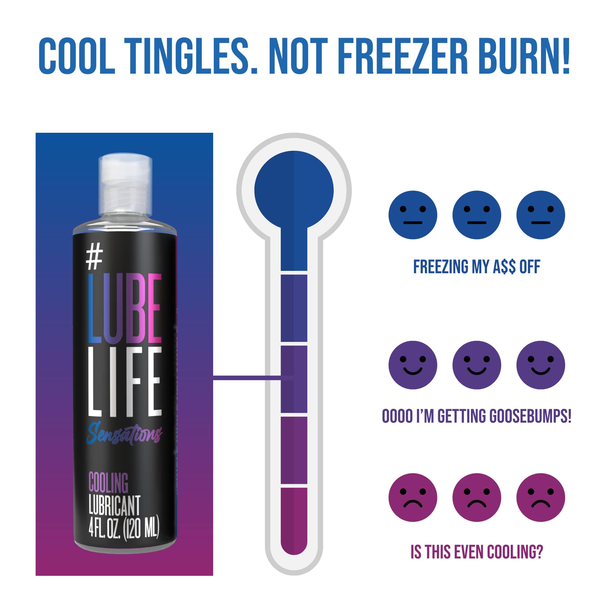 Lube Life Sensations Pleasure Kit Water Based Cooling & Warming Personal Lubricant, for a Tingling and Invigorating Intimate Experience, Lube for Men, Women & Couples, 4Fl Oz (Pack of 2) - Image 5