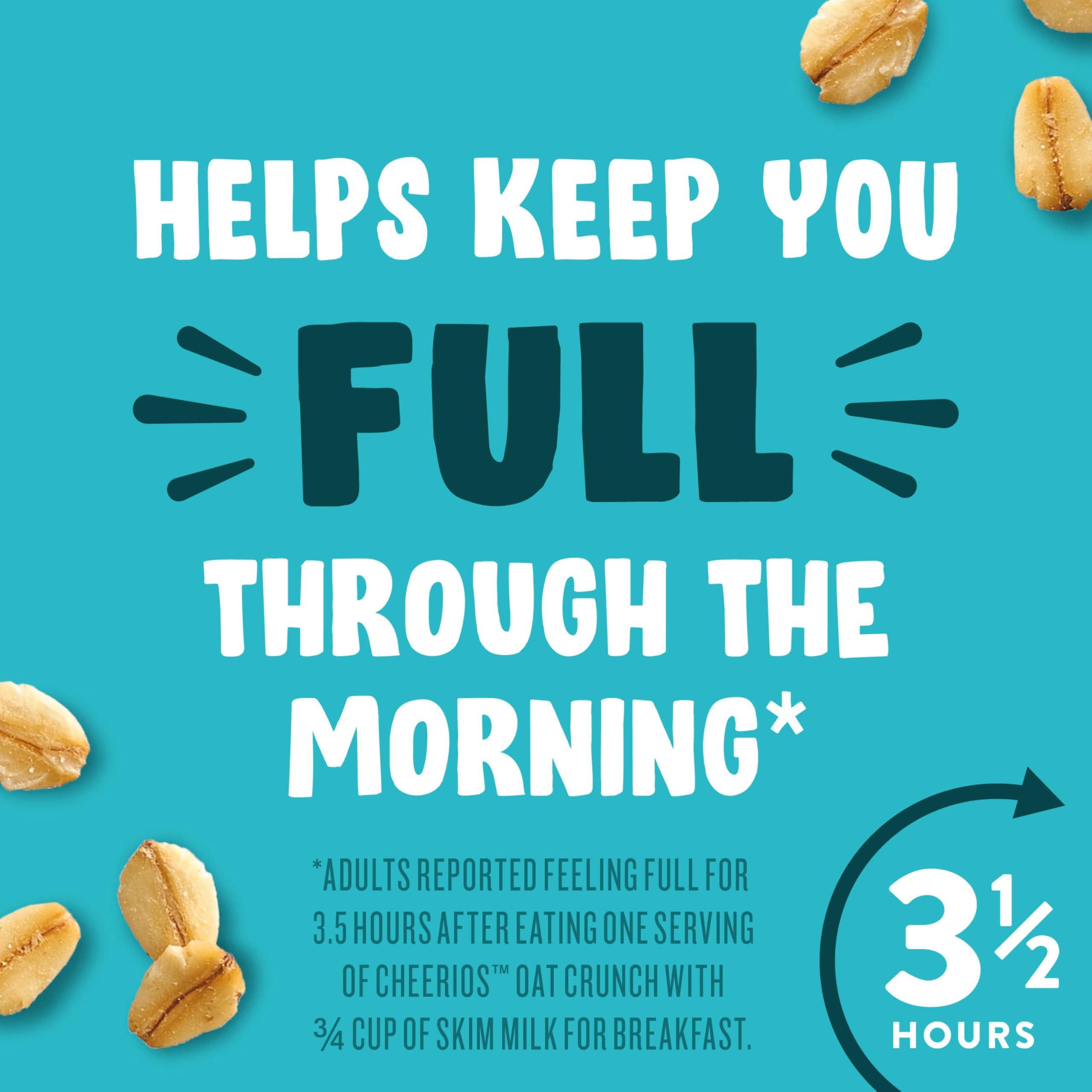 Cheerios Oat Crunch Almond Breakfast Cereal, Made with Whole Grain, Large Size, 18.2 oz - Image 5
