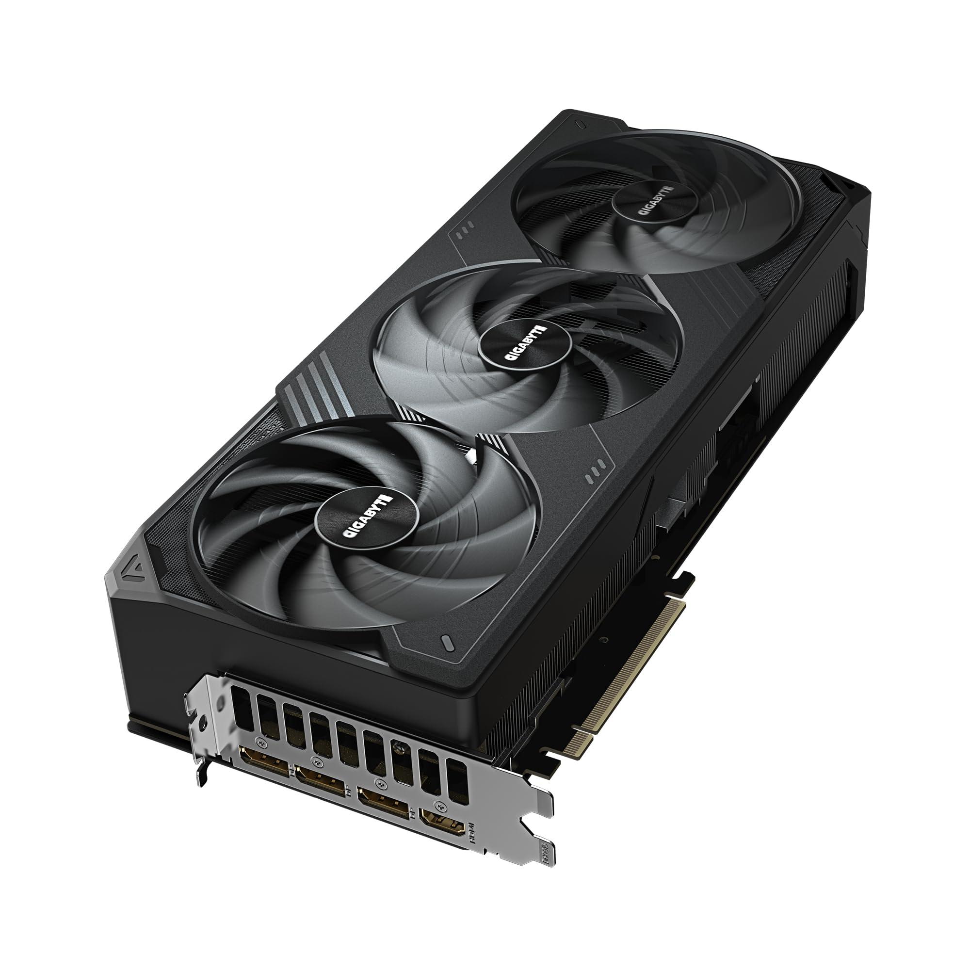 GIGABYTE GeForce RTX 5090 WINDFORCE OC 32G Graphics Card - 32GB GDDR7, 512 Bits, PCI-E 5.0, 2467MHz Core Frequency, 3 x DP 2.1a, 1x HDMI 2.1b, NVIDIA DLSS 4, GV-N5090WF3OC-32GD - Image 4