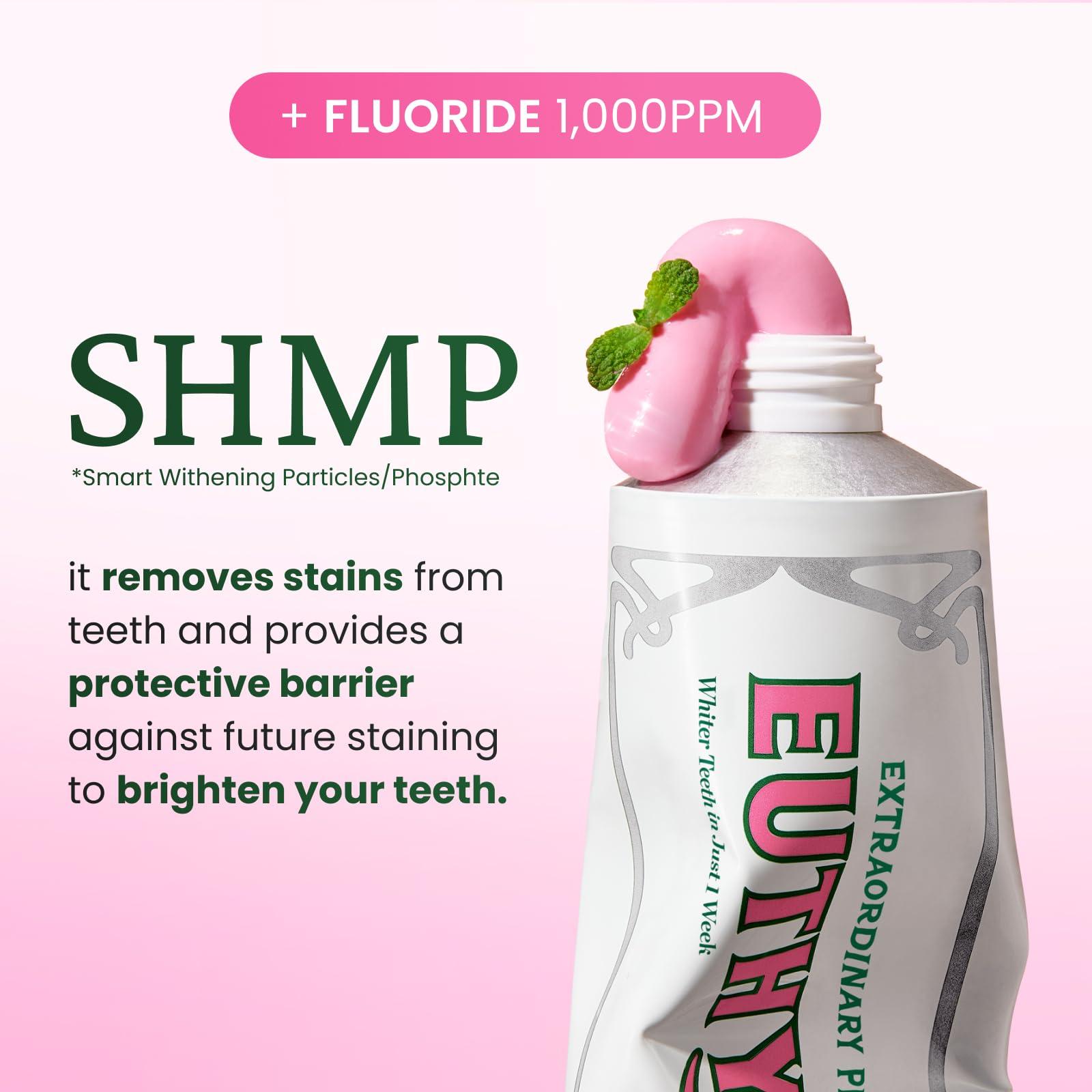 EUTHYMOL Whitening Toothpaste (3.7fl oz) - Stain Removal in 2 Weeks, Long-Lasting Freshness for Sensitive Gum & Teeth. Bad Breath, Cavity Prevention. Recyclable Aluminum Tube - Image 3