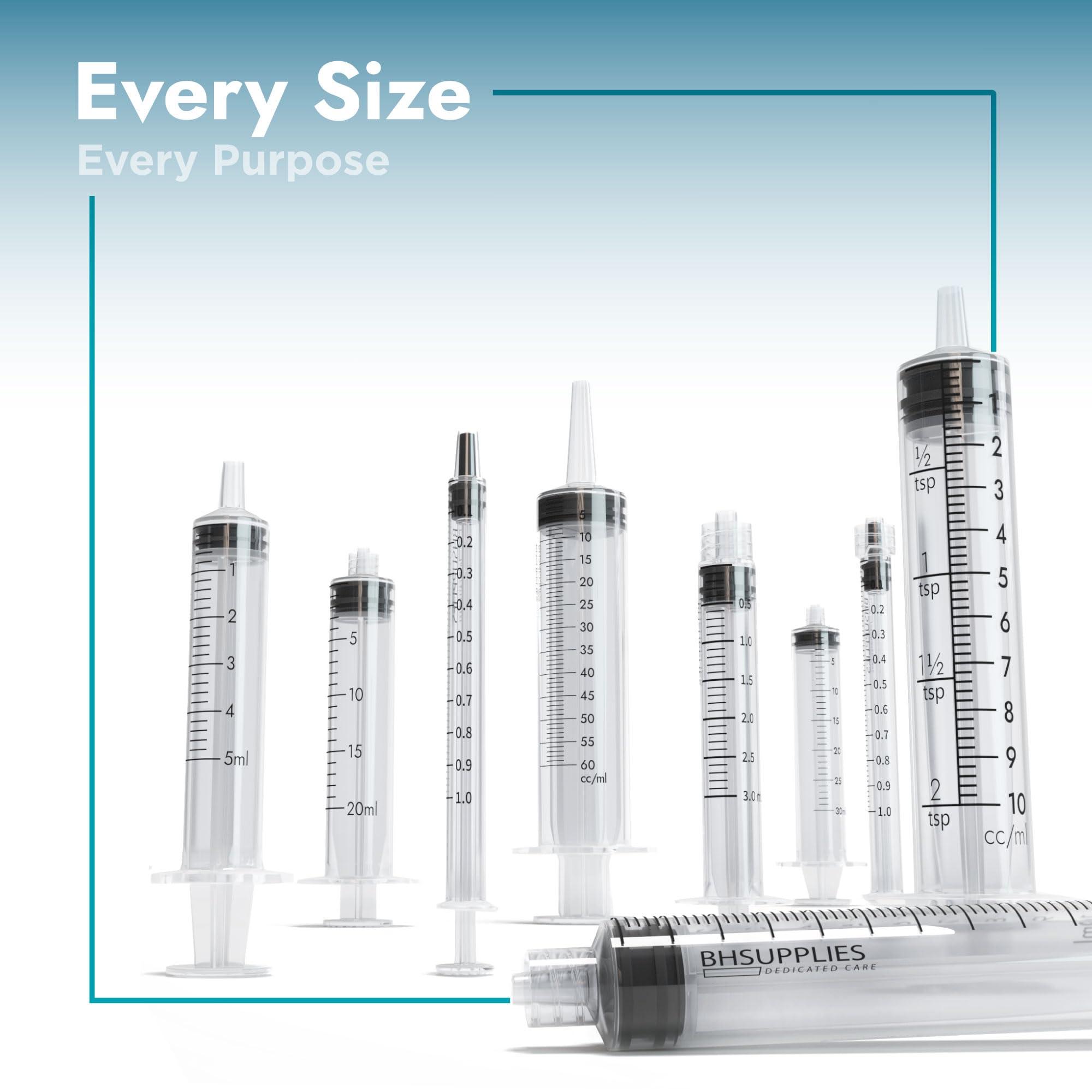 BH Supplies 20ml Luer Lock Tip Syringes (No Needle) - Sterile, Individually Wrapped - 50 Syringes - Image 4