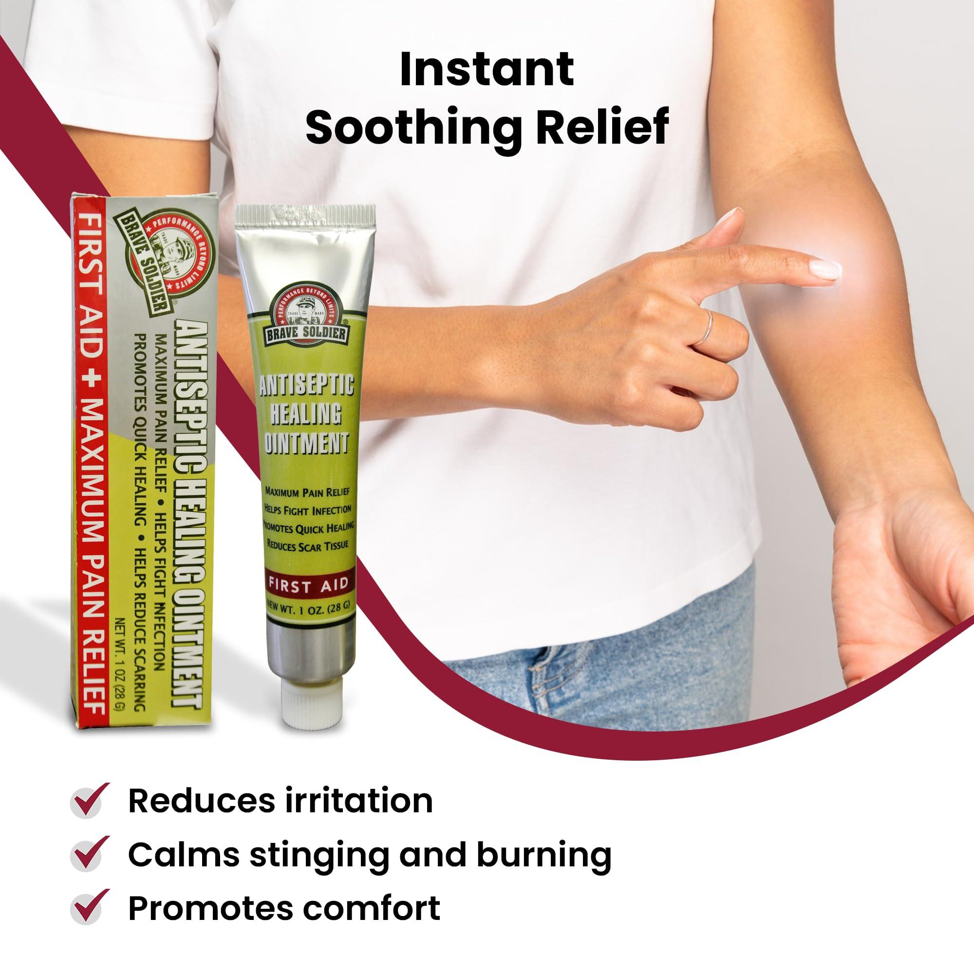 Brave Soldier Antiseptic Healing Ointment - Best Wound Care & Skin Repair Cream with Tea Tree Oil - First Aid Supplies for Burns, Wounds & More, 1 Ounce - Image 7