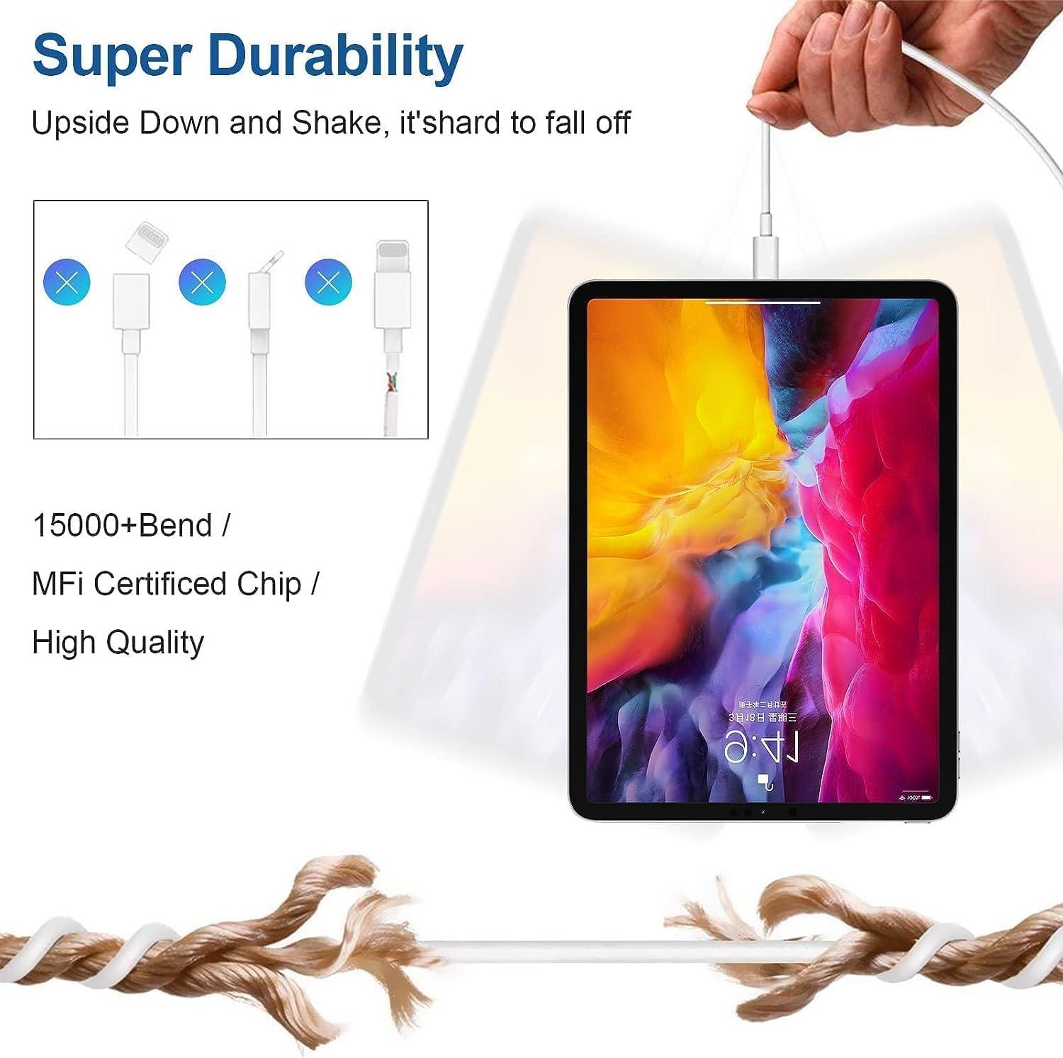 iPhone Charger Block, Wall Charging Plug with Long USB C to Lightning Cable Cord 6ft Charger Type C Fast Charging Power Adapter Cube Brick Box for Apple iPhone 14 Pro Max/14 Pro/13/13 Pro/12 Mini/11 - Image 4
