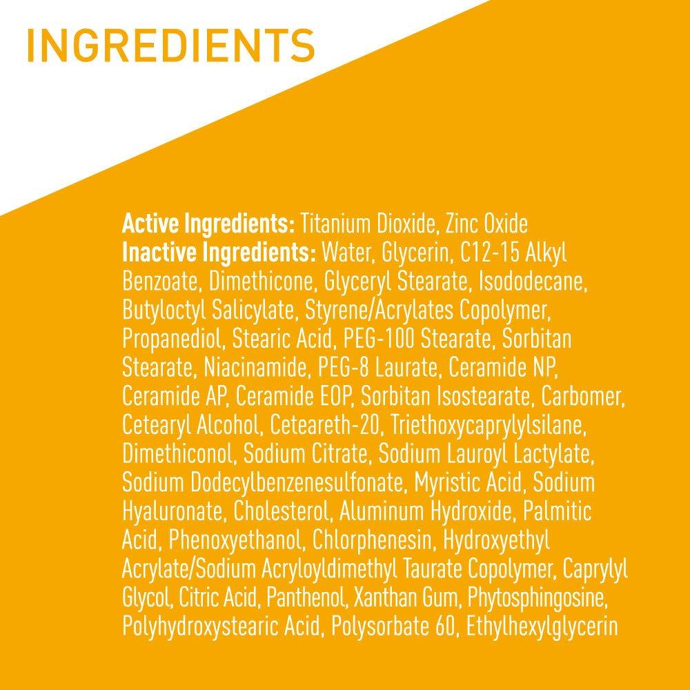 CeraVe 100% Mineral Sunscreen SPF 30, Face sunscreen With Zinc Oxide & Titanium Dioxide, Hyaluronic Acid + Niacinamide + Ceramides, Oil Free, Travel Size 2.5 oz - Image 7