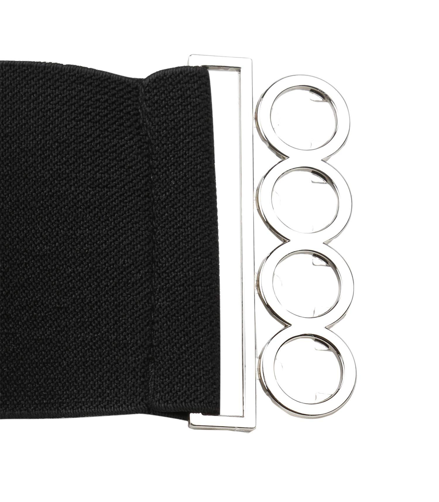 Modeway Women's Wide Stretch Belts Retro Fashion Elastic Cinch Corset Waist Belt For Dresses - Image 5