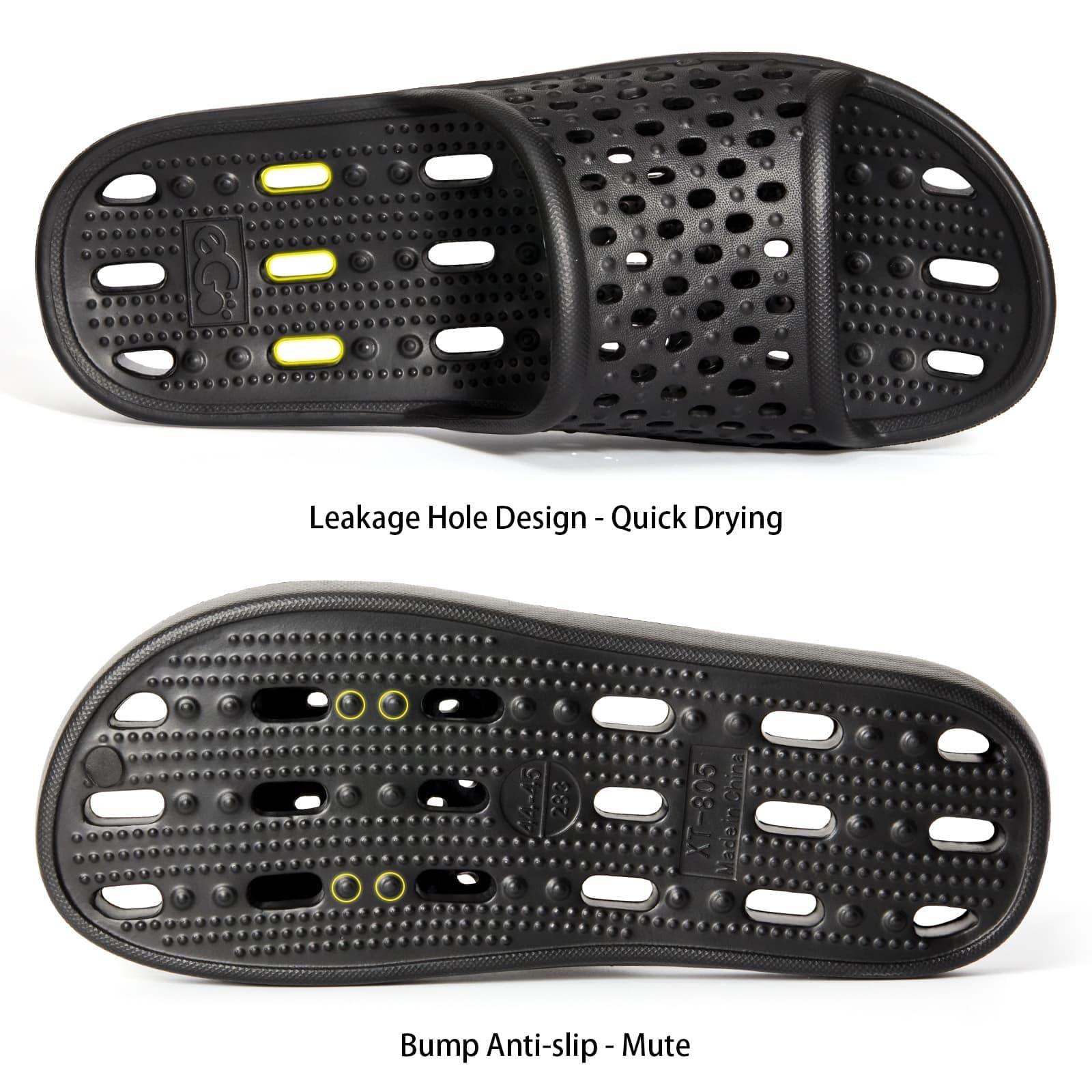Xomiboe Shower Shoes Quick Drying Non-Slip Comfortable Men Women House Slippers - Image 4