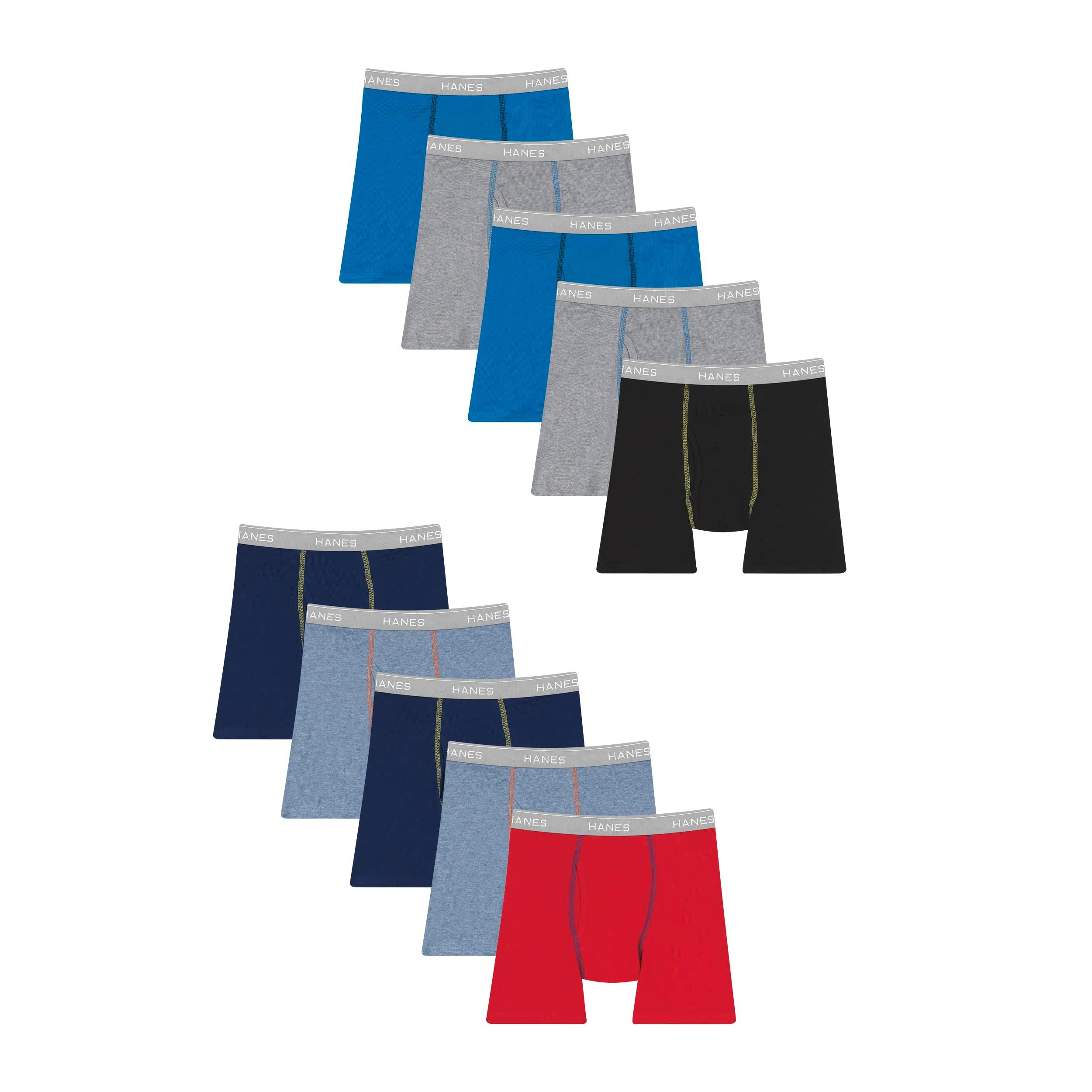 Hanes Boys' and Toddler Underwear, Comfort Flex and ComfortSoft Boxer Briefs, Multiple Packs Available