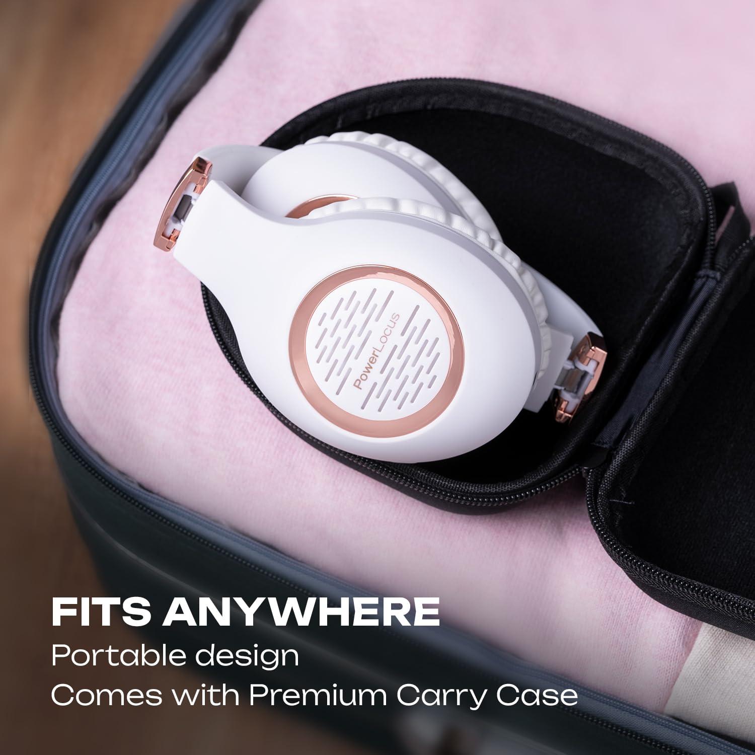 Bluetooth Headphones Over-Ear, PowerLocus Wireless Headphones, Hi-Fi Stereo Deep Bass, Soft Earmuffs Foldable Headphone with Built-in Microphone, Wireless and Wired Headset for Cell Phones,Tablets, PC - Image 7