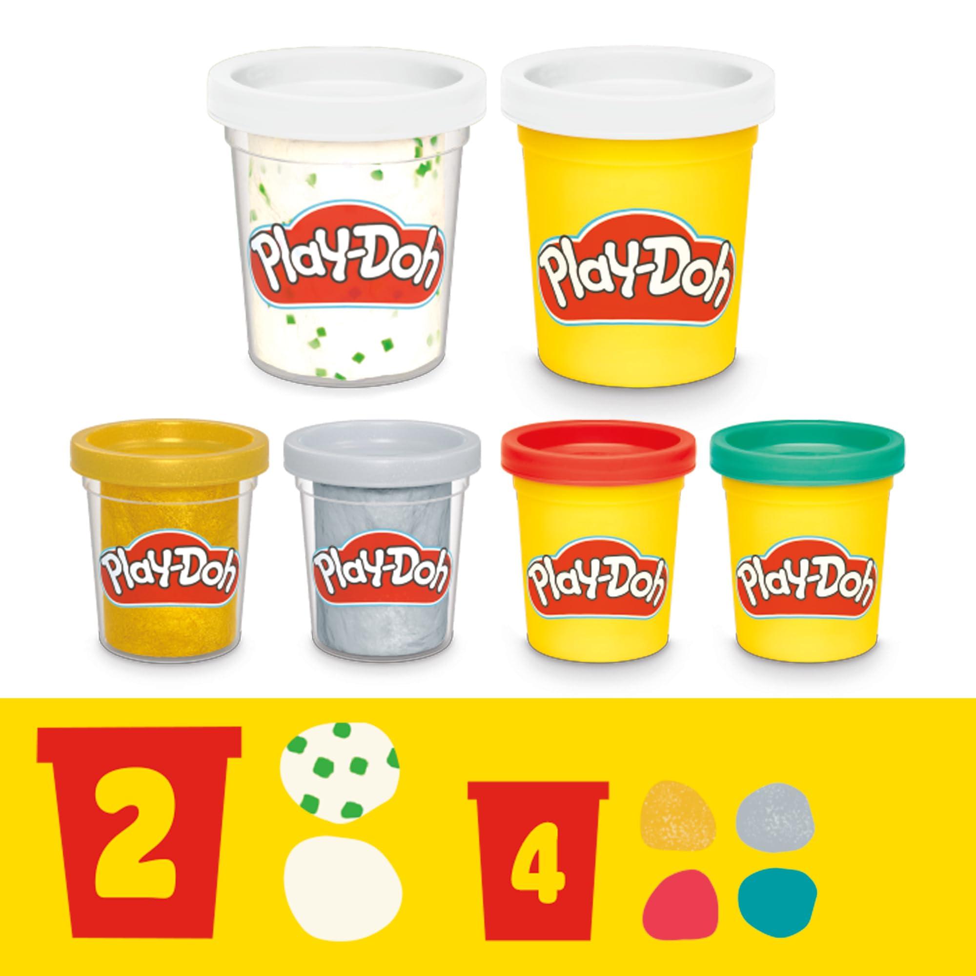 Play-Doh Drill 'n Fill Dentist Toy for Kids 3 Years and Up with Cavity and Metallic Colored Modeling Compound, 10 Tools, 8 Total Cans, 2 Ounces Each, Non-Toxic, Assorted Colors - Image 7