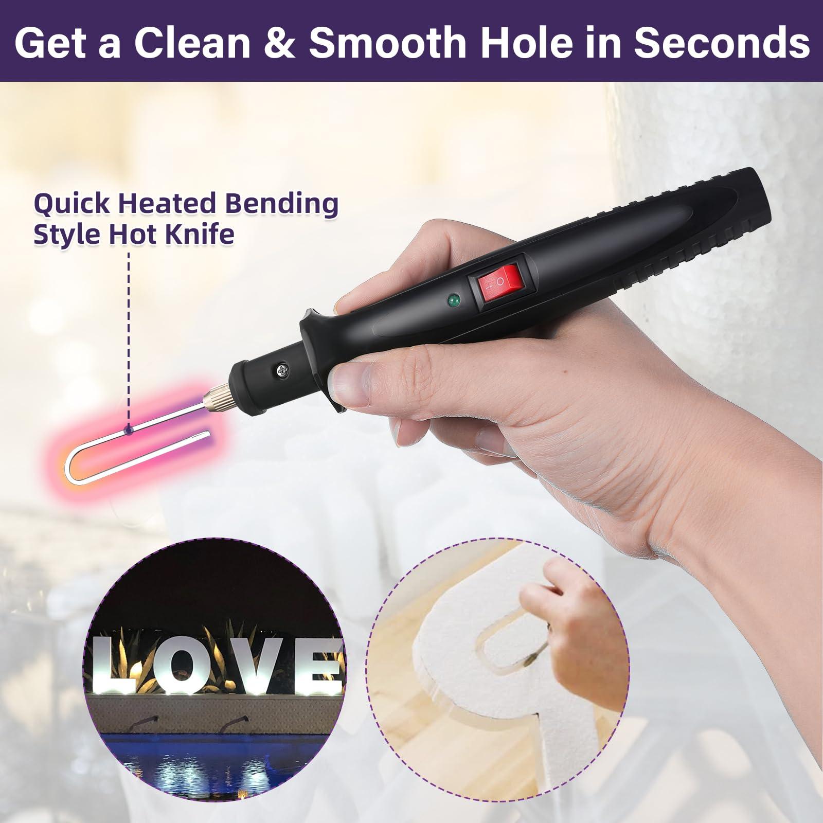 4 in 1 Foam Cutter Set, GOCHANGE Electric Cutting Machine Pen Tools Kit, 100-240V / 18W Styrofoam Cutting Pen With Electronic Voltage Transformer Adaptor - Image 4