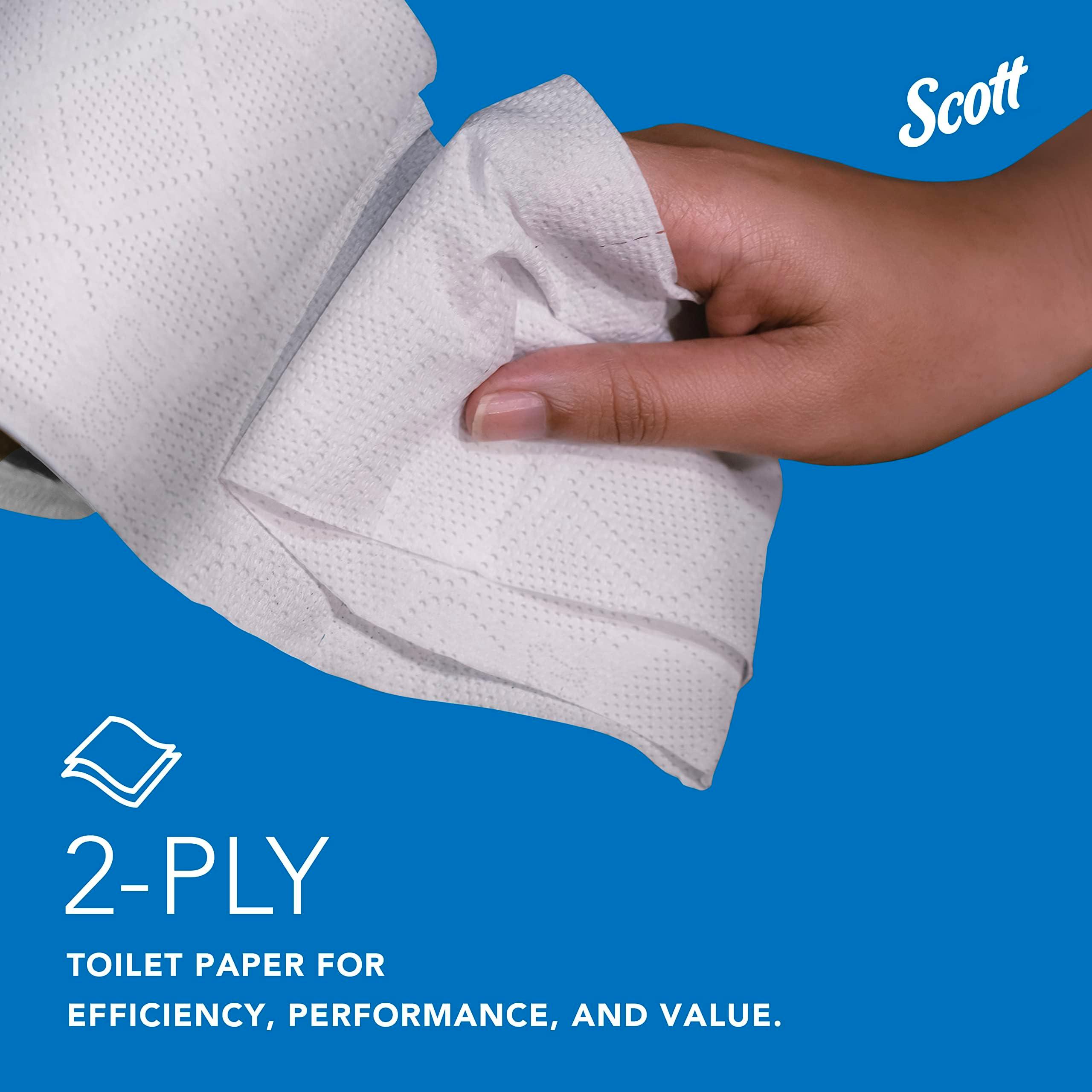 Scott Professional Standard Roll Bulk Toilet Paper (04460), 2-Ply, Elevated Design, White, Individually Wrapped (80 Rolls of 550 Sheets, 44,000 Sheet Total) - Image 8