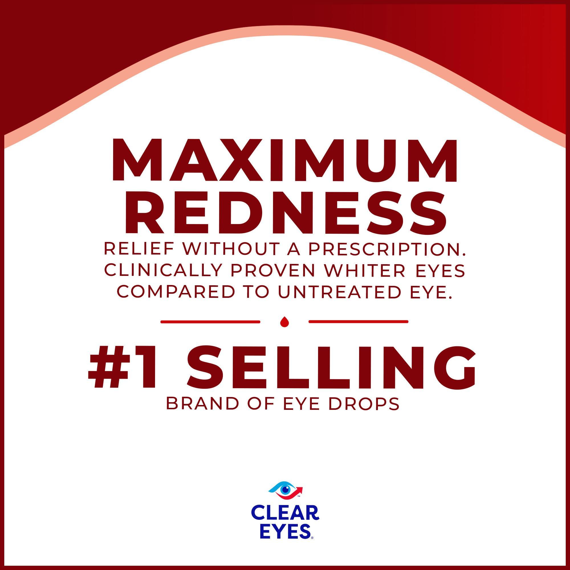 Clear Eyes | Maximum Redness Relief Eye Drops | 0.5 FL OZ - Image 3