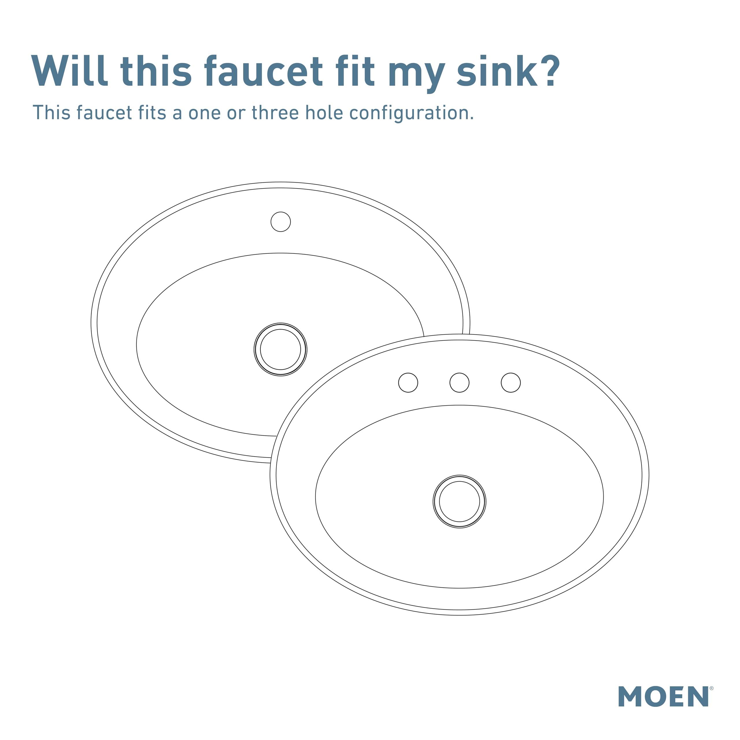 Moen Beric Spot Resist Nickel Modern One-Handle Single Hole Bathroom Faucet with Drain Assembly and Optional Deckplate for Your Bath Sink, 84774SRN - Image 8