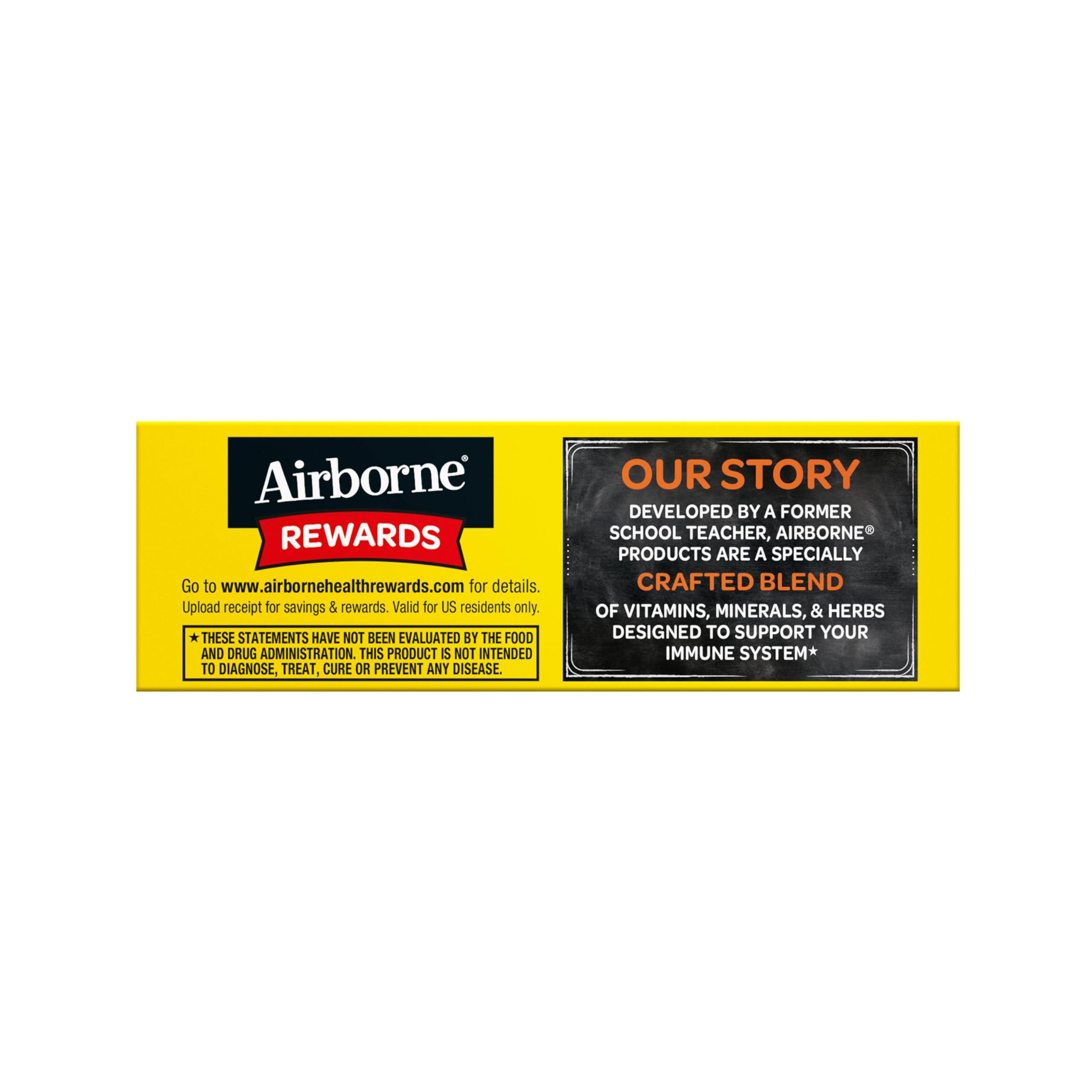 Airborne Vitamin C 1000mg (per Serving) - Zesty Effervescent Tablets, Gluten-Free Immune Support Supplement, Echinacea & Ginger, Orange, Citrus, 30 Count (Pack of 3) - Image 11
