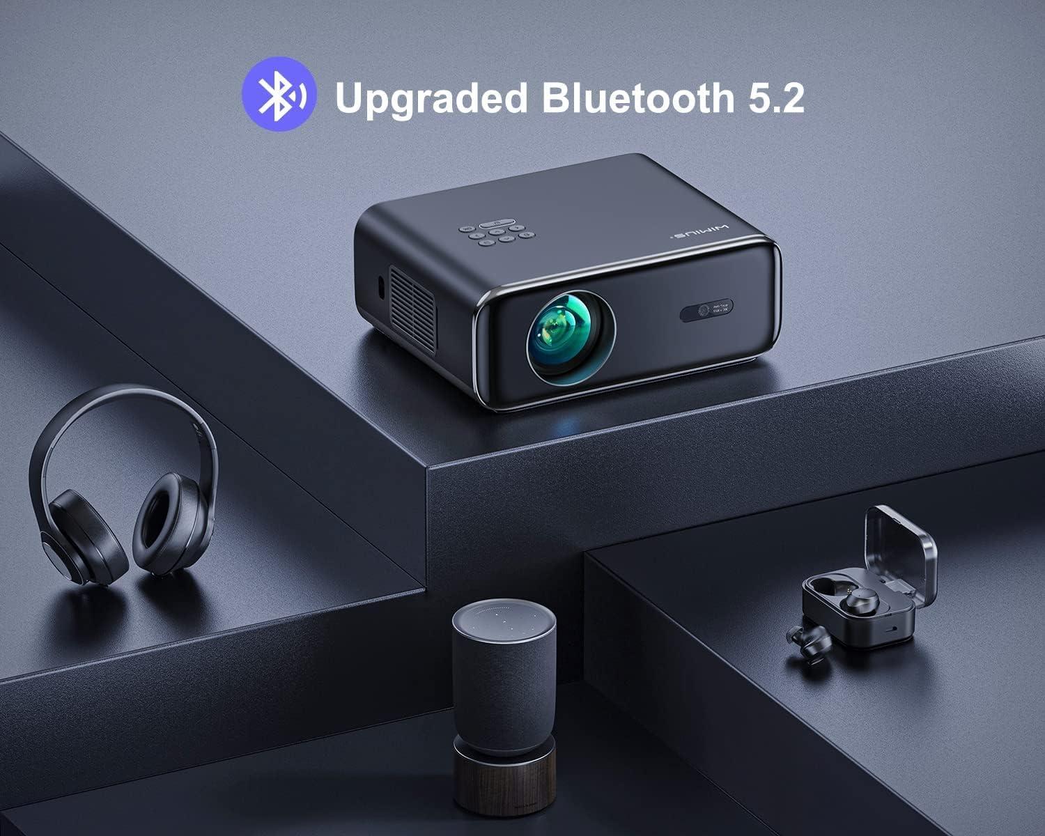 [Auto Focus/4K Support] Projector with WiFi 6 and Bluetooth 5.2, 700ANSI Native 1080P Outdoor Movie Projector, WiMiUS P62 Auto 6D Keystone & 50% Zoom, Smart Home Projector for iOS/Android/TV Stick - Image 7