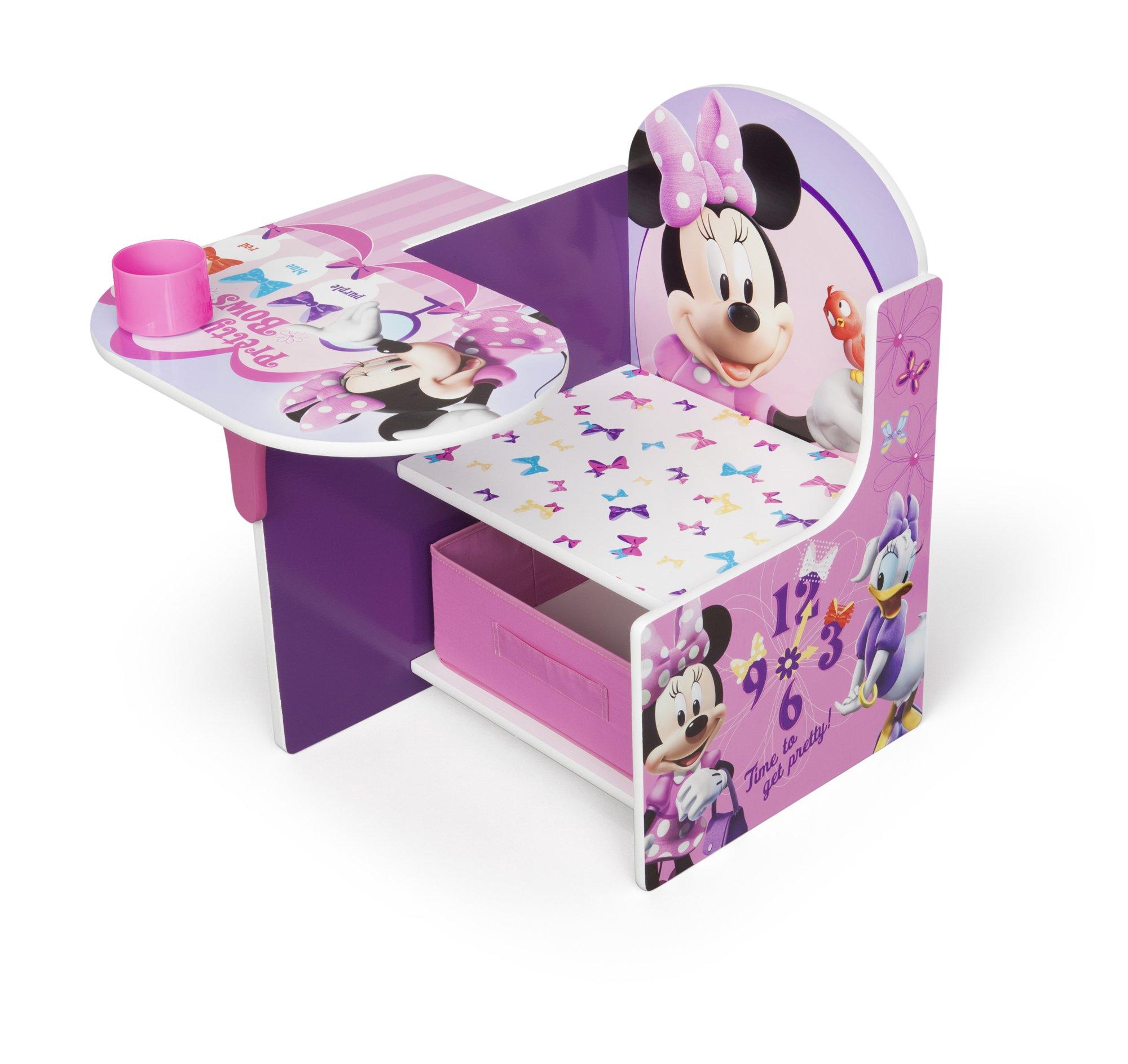 Delta Children Chair Desk With Storage Bin, Disney Minnie Mouse - Image 3