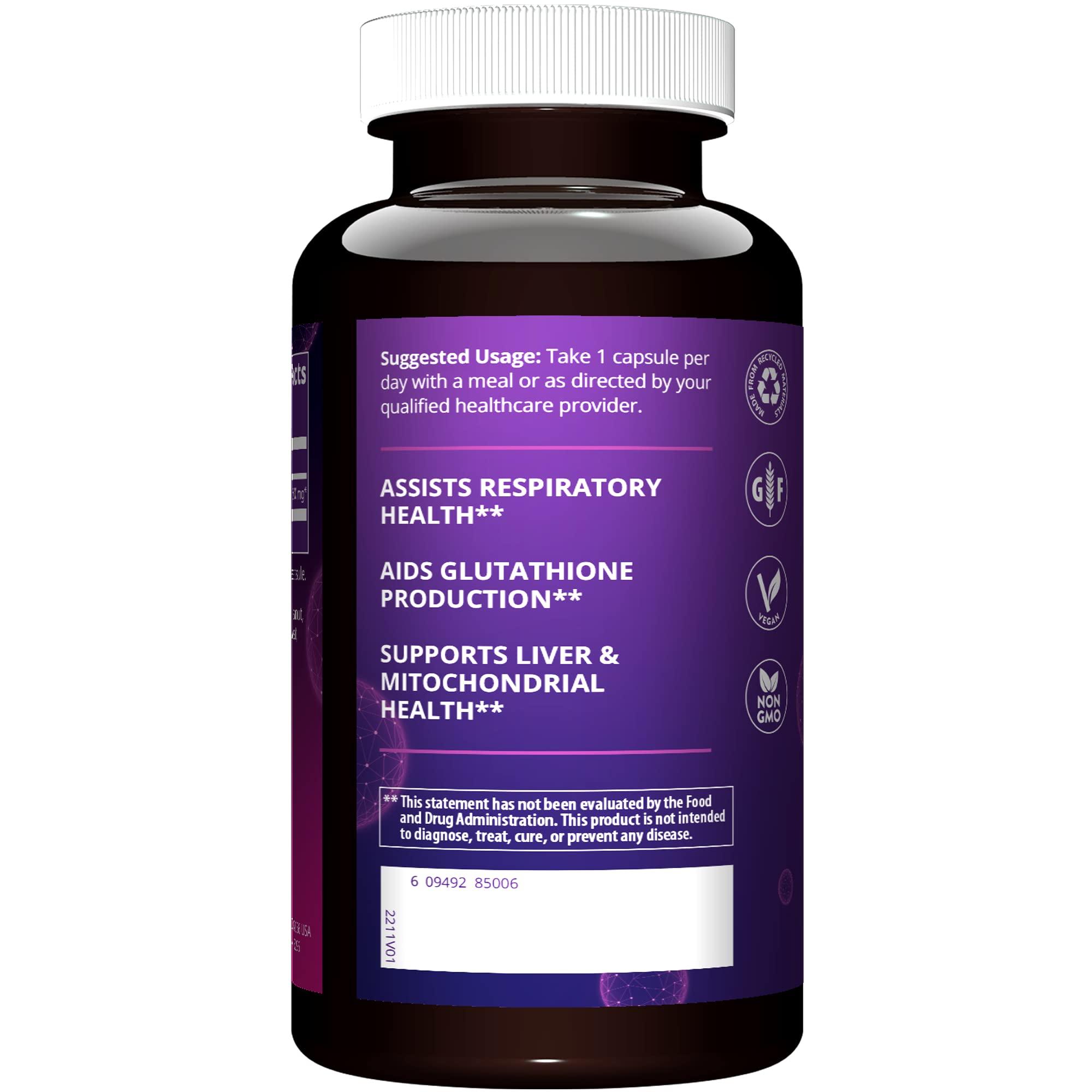 MRM Nutrition N-Acetyl-Cysteine (NAC) 600mg | Antixoidant | Resipratory Health | Liver Health | Mitochondrial Health | Vegan + Gluten-Free | 60 Servings - Image 3
