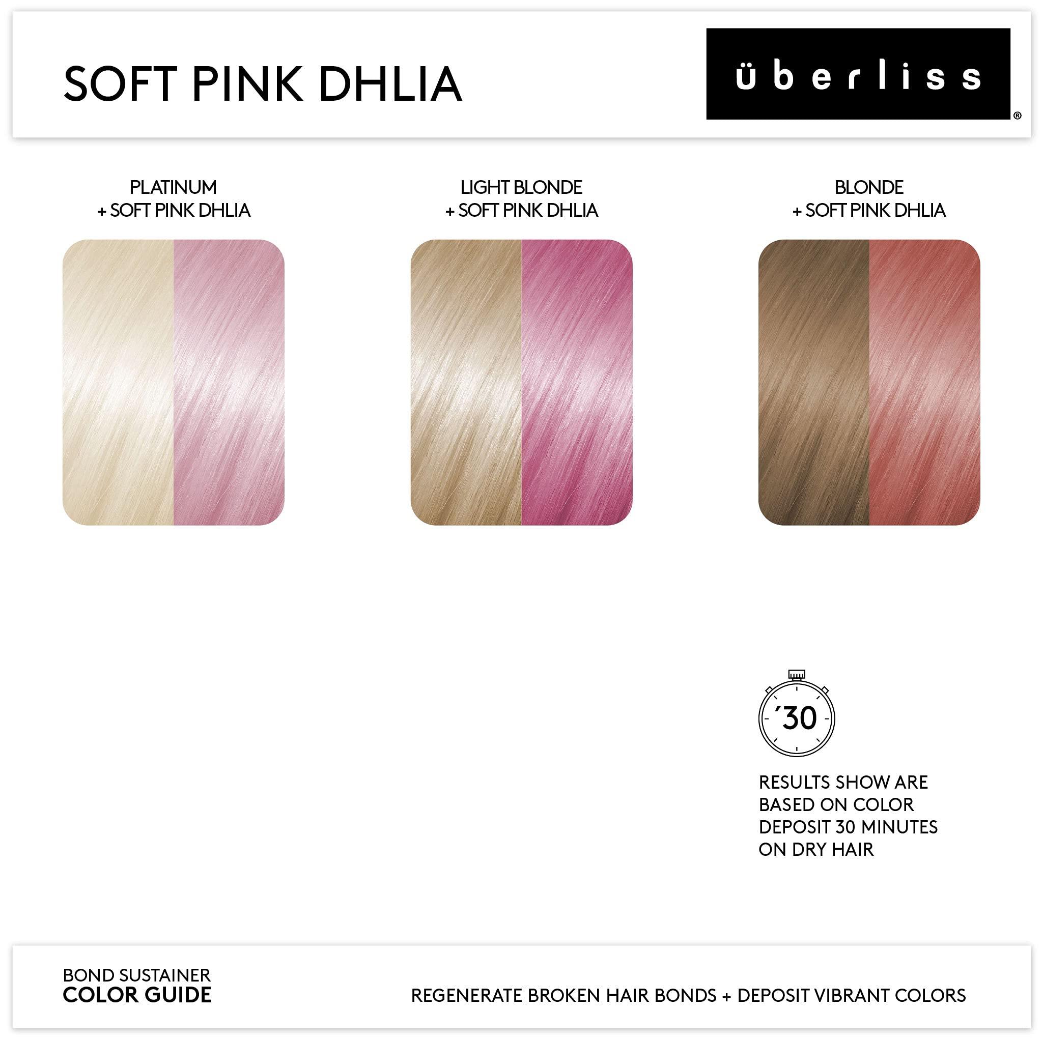 Uberliss Bond Sustainer Color (Soft Pink Dahlia) 3.7oz - Color Depositing Conditioner - Semi Permanent Direct Dye - Rebuilds Broken Hair Bonds - For Healthy Hair - Image 2