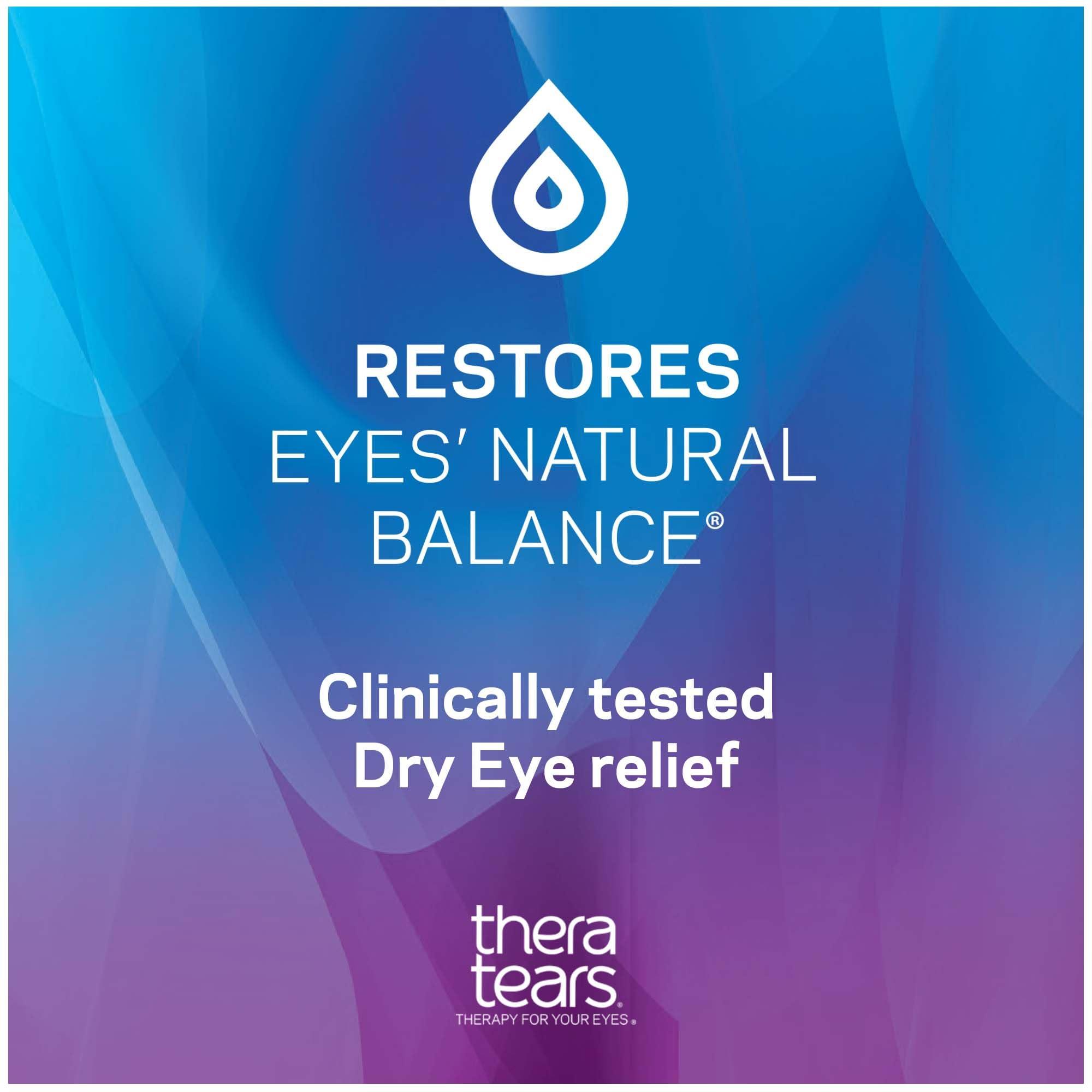 TheraTears Dry Eye Therapy Lubricating Eye Drops for Dry Eyes, Preservative Free eye drops, 30 Single-Use Vials (Pack of 3) - Image 4