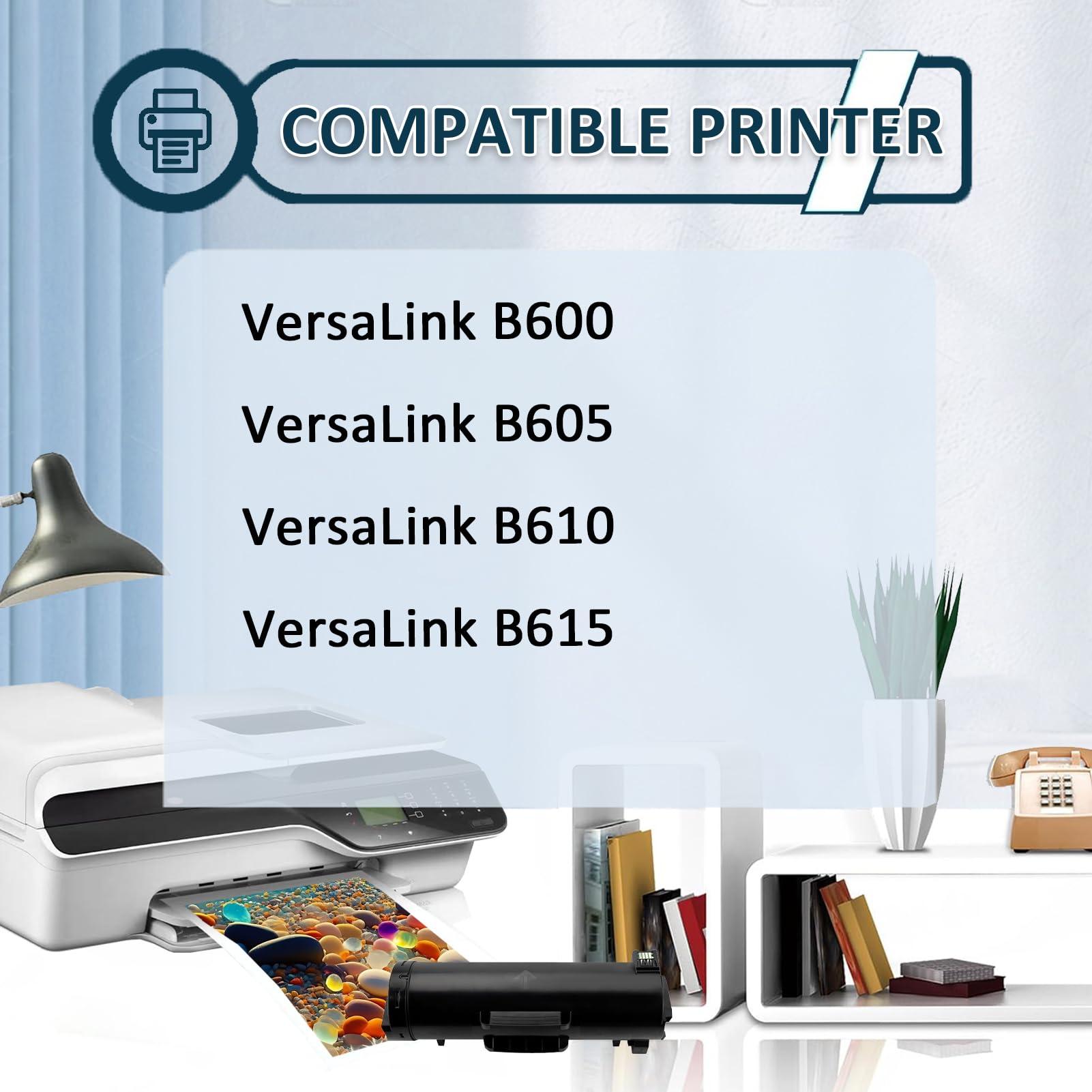 B600 B610 Toner Cartridge Replacement for Xerox B600 B610 106R03946 Black Toner Cartridges Compatible for Xerox VersaLink B600 B605 B610 B615 Printers, 1 Pack - Image 2