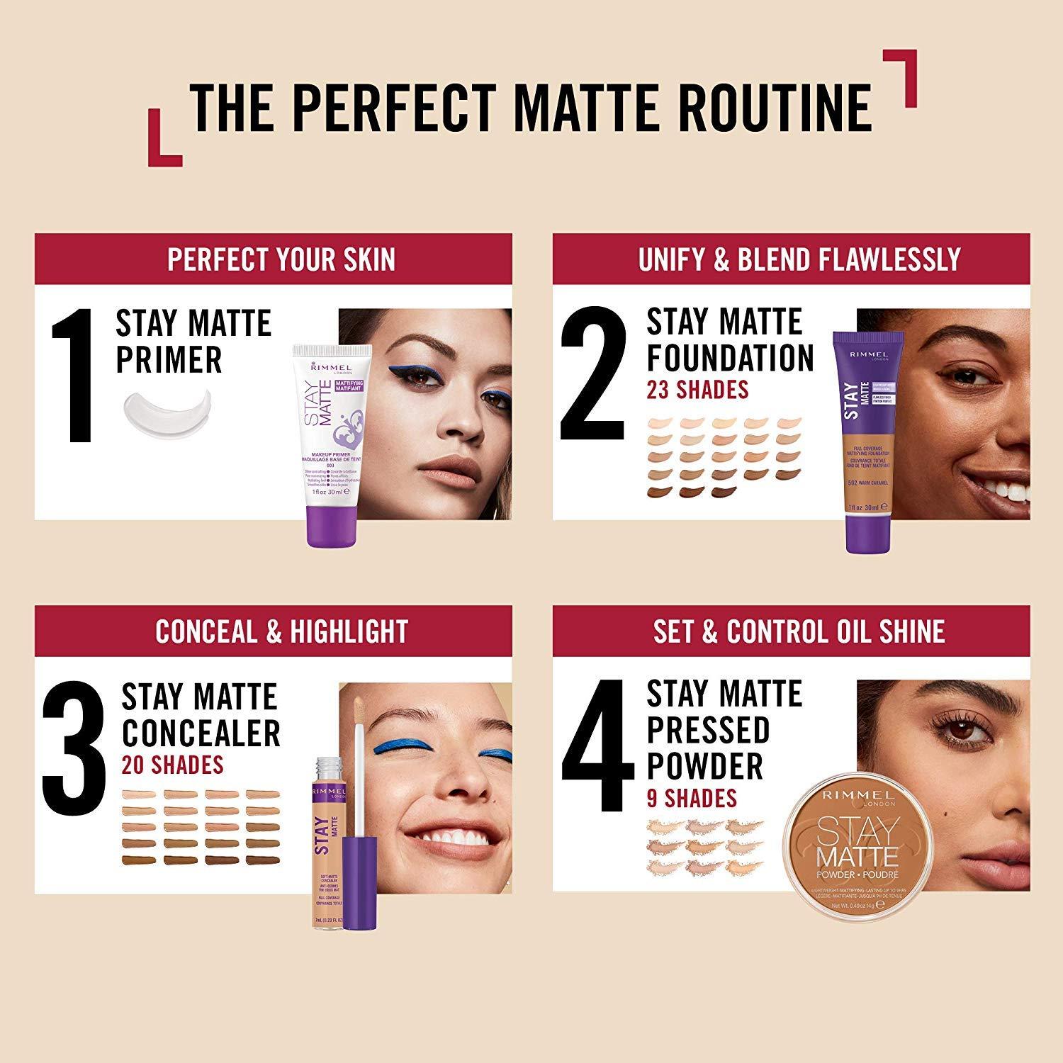 Rimmel London Stay Matte Liquid Mousse - 081 Fair Ivory - Foundation, Lightweight, Shine Control, Oil-Free, 1oz - Image 7