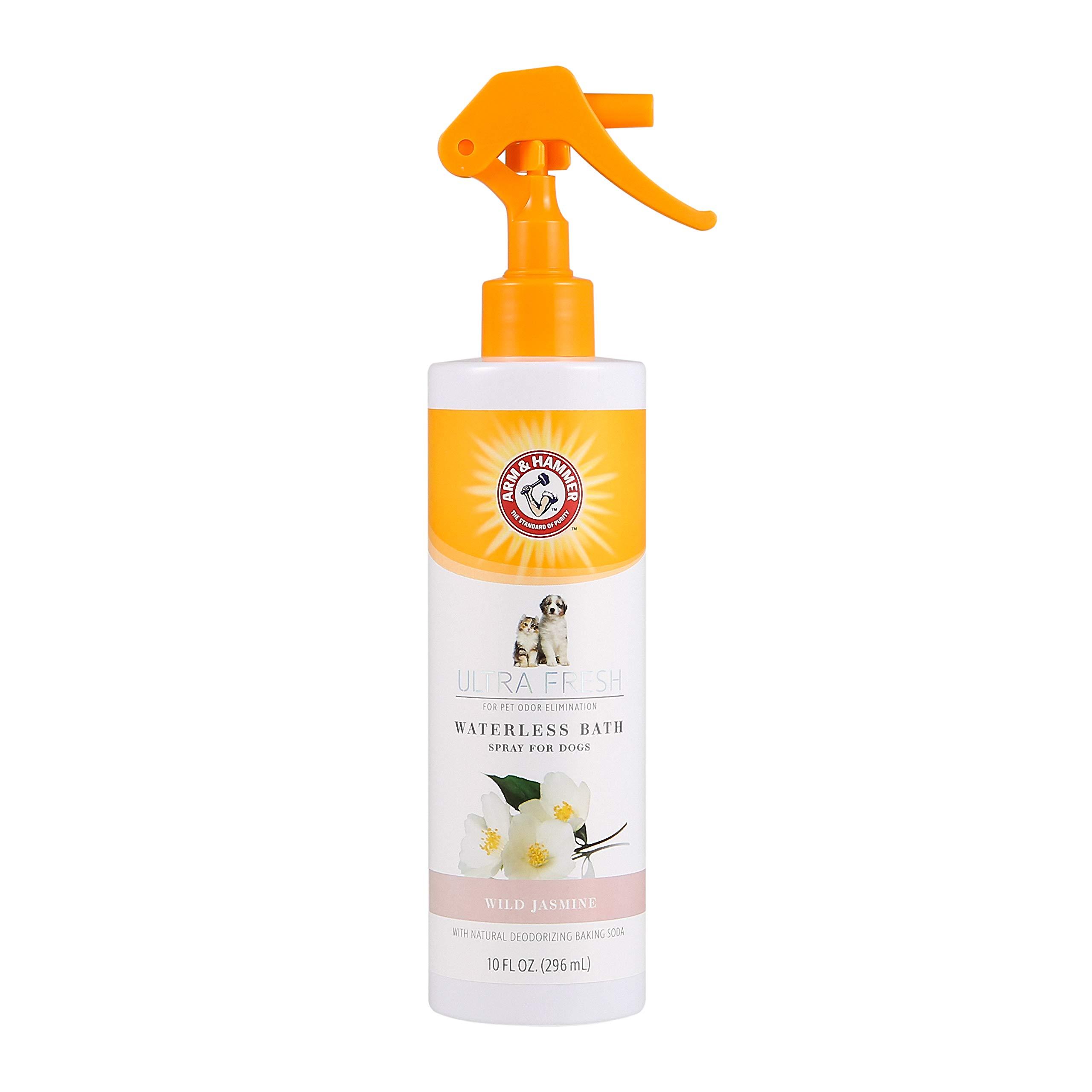 Arm & Hammer for Pets Ultra Fresh Waterless Bath Spray in White Jasmine Scent | Dry Dog Shampoo, Deodorizer