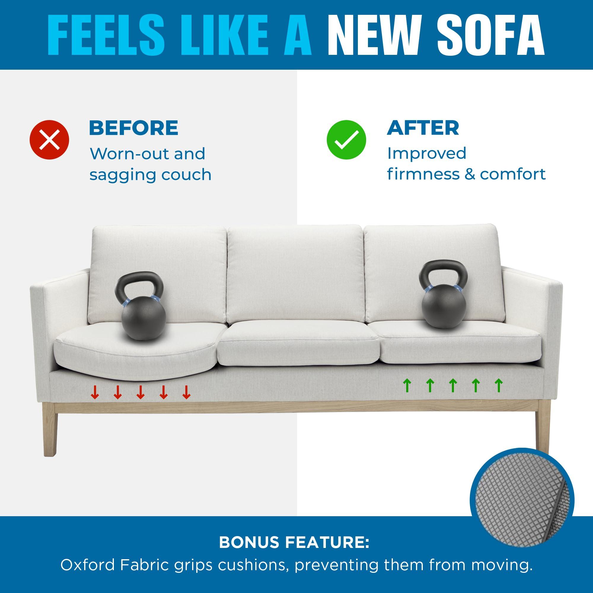 Meliusly Heavy Duty Couch Cushion Support for Sagging Cushions (24x72) Reinforced Wood Sofa Cushion Support Board for Sagging Seat, Deep Couch Supporter for Under The Cushions, Loveseat Saver - Image 3