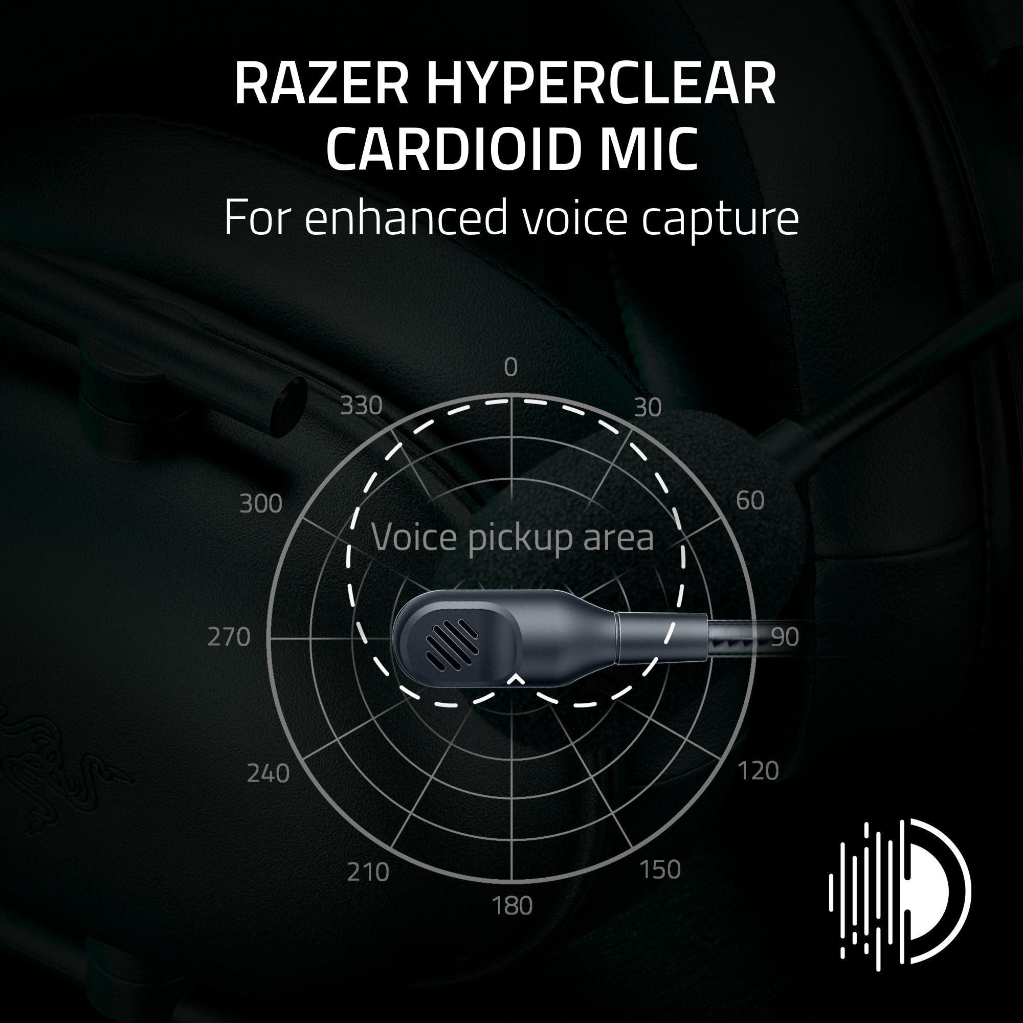Razer BlackShark V2 X Xbox Gaming Headset: 50mm Drivers - Cardioid Mic - Lightweight - Comfortable, Noise Isolating Earcups - for Xbox Series X, Series S, PS5, PC, Switch via 3.5mm Audio Jack - Black - Image 3