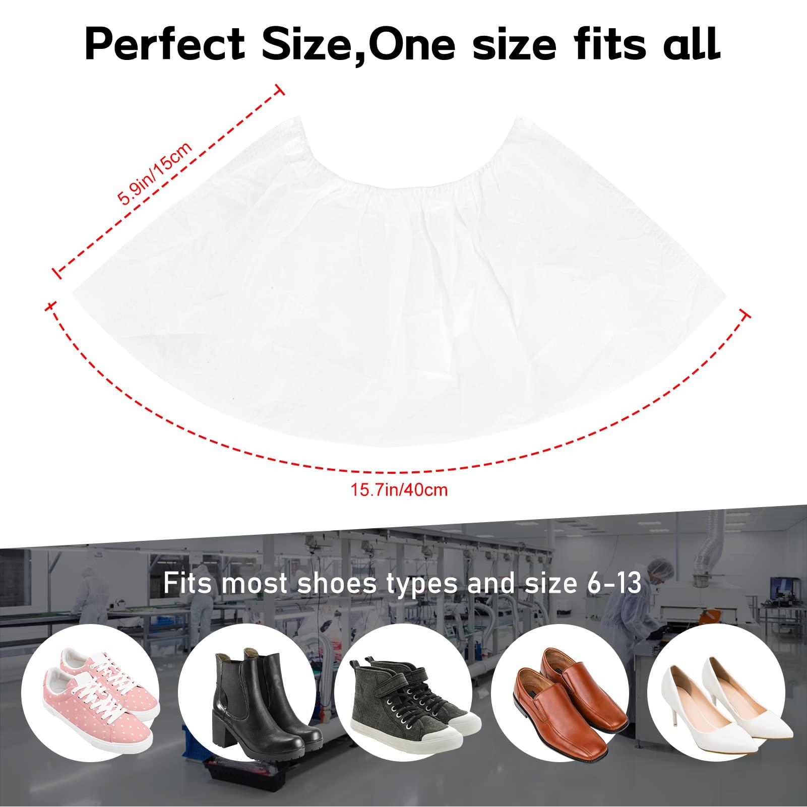 Homelove Shoe Covers Disposable 100 Pack(50 Pairs) Boot Covers Non-Slip for Indoor, Durable Noiseless Shoe Booties Covers for Home, Real Estate, Workplace, Construction, Floor, Travel - Image 2