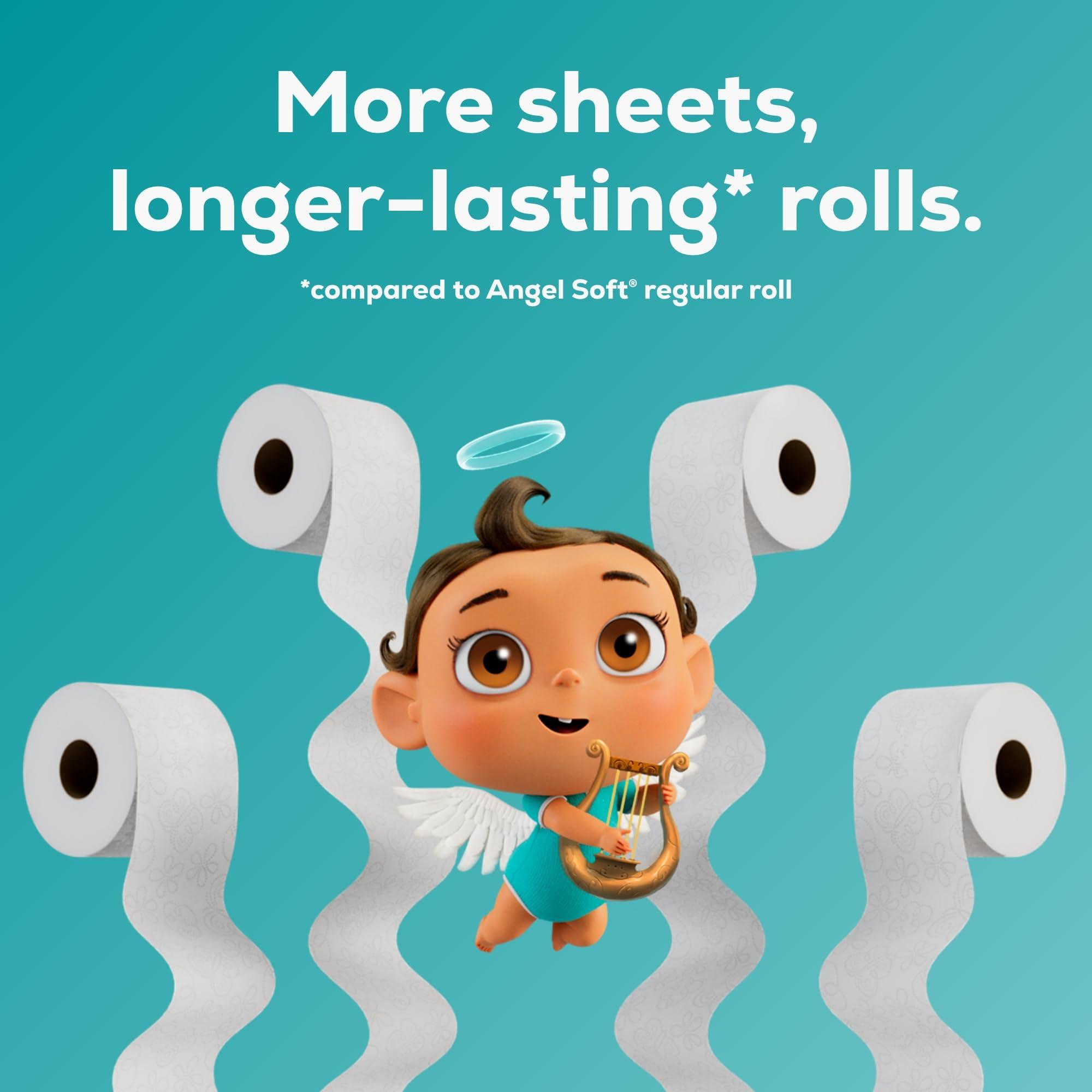 Angel Soft Ultra Toilet Paper, 6 Mega Rolls = 24 Regular Rolls, 2 Ply Toilet Tissue - Image 5