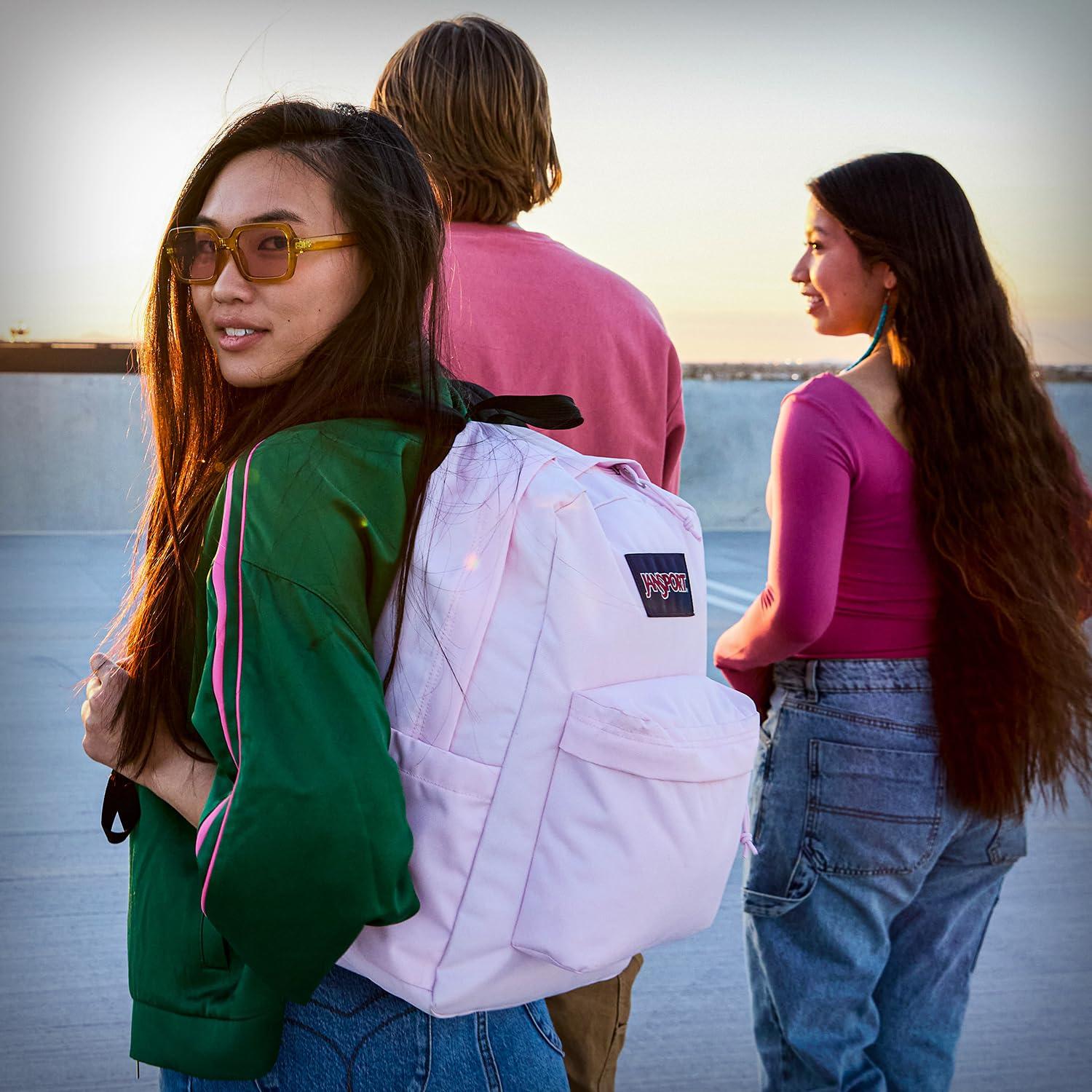 JanSport SuperBreak One Backpacks - Durable, Lightweight Bookbag with 1 Main Compartment, Front Utility Pocket with Built-in Organizer - Premium Backpack, Black - Image 2