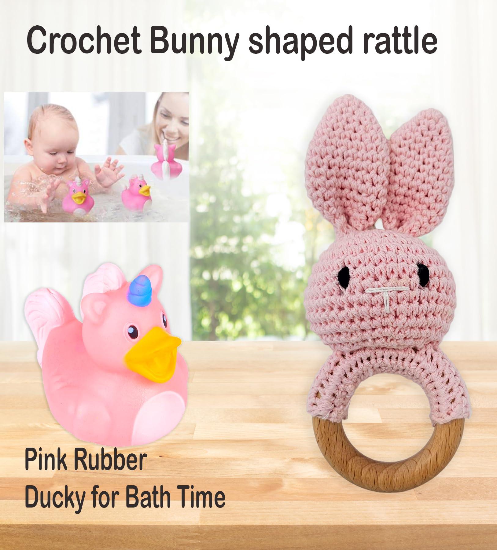 New Baby Girl Gift Basket | Unique Gift Set for a New mom Pink Baby Gift Set. Welcome Baby Care Package All w/Newborn Essentials Bundle for Expecting Moms Baby Shower, After Labor Gift - Image 5