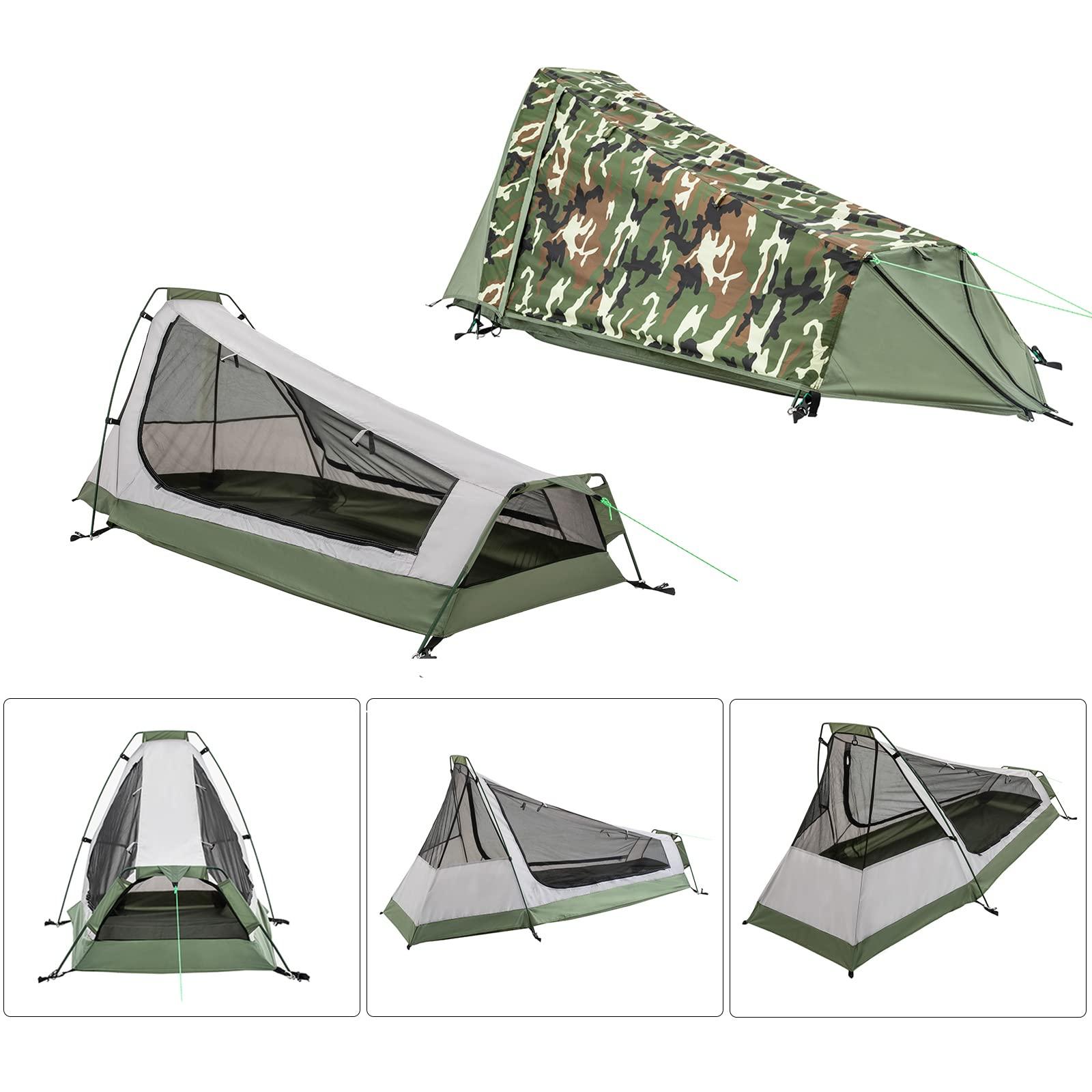 GEERTOP Ultralight Bivy Tent for 1 Person 3 Season Waterproof Single Person Backpacking Tent for Camping Hiking Backpack Travel Outdoor Survival Gear - Image 3