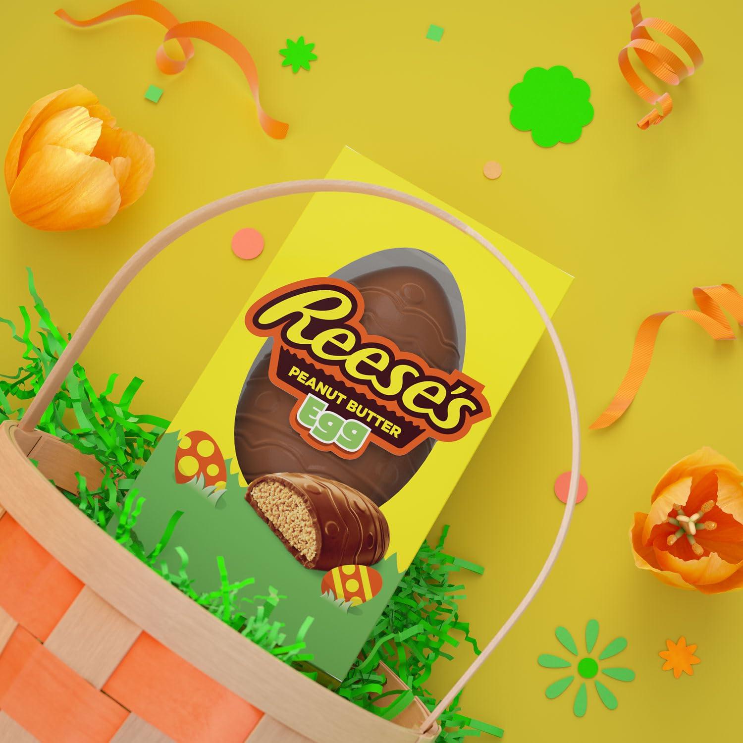 REESE'S Milk Chocolate Peanut Butter Egg, Easter Candy Gift Box, 6 oz - Image 6