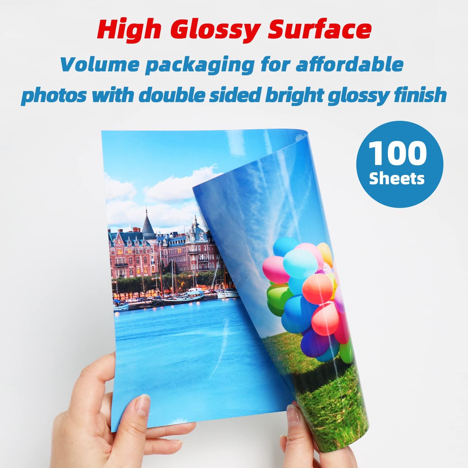 Uinkit 100 sheets Brochure Paper Glossy Double Sided 8.5x11 Inkjet 37lb 140gsm Dye ink Thin Photo Picture Flyer Calendar Magazine CD Cover letter - Image 4