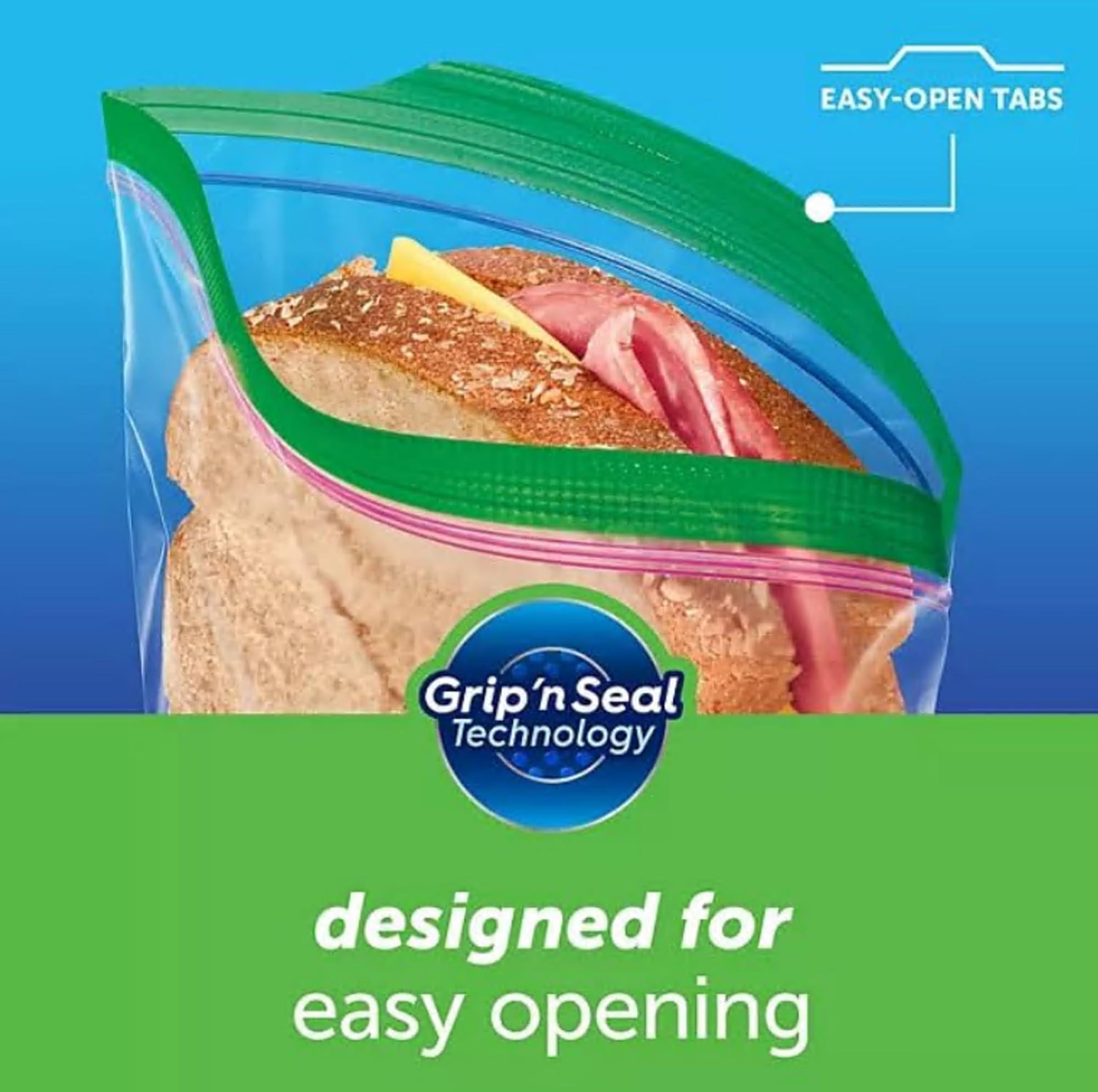 Generic EasyOpen Tab Zip-Loc Sandwich-Bags (580 ct., Clear, 6.5" x 5.875", Disposable, LDPE, Zipper Closure) - Image 3