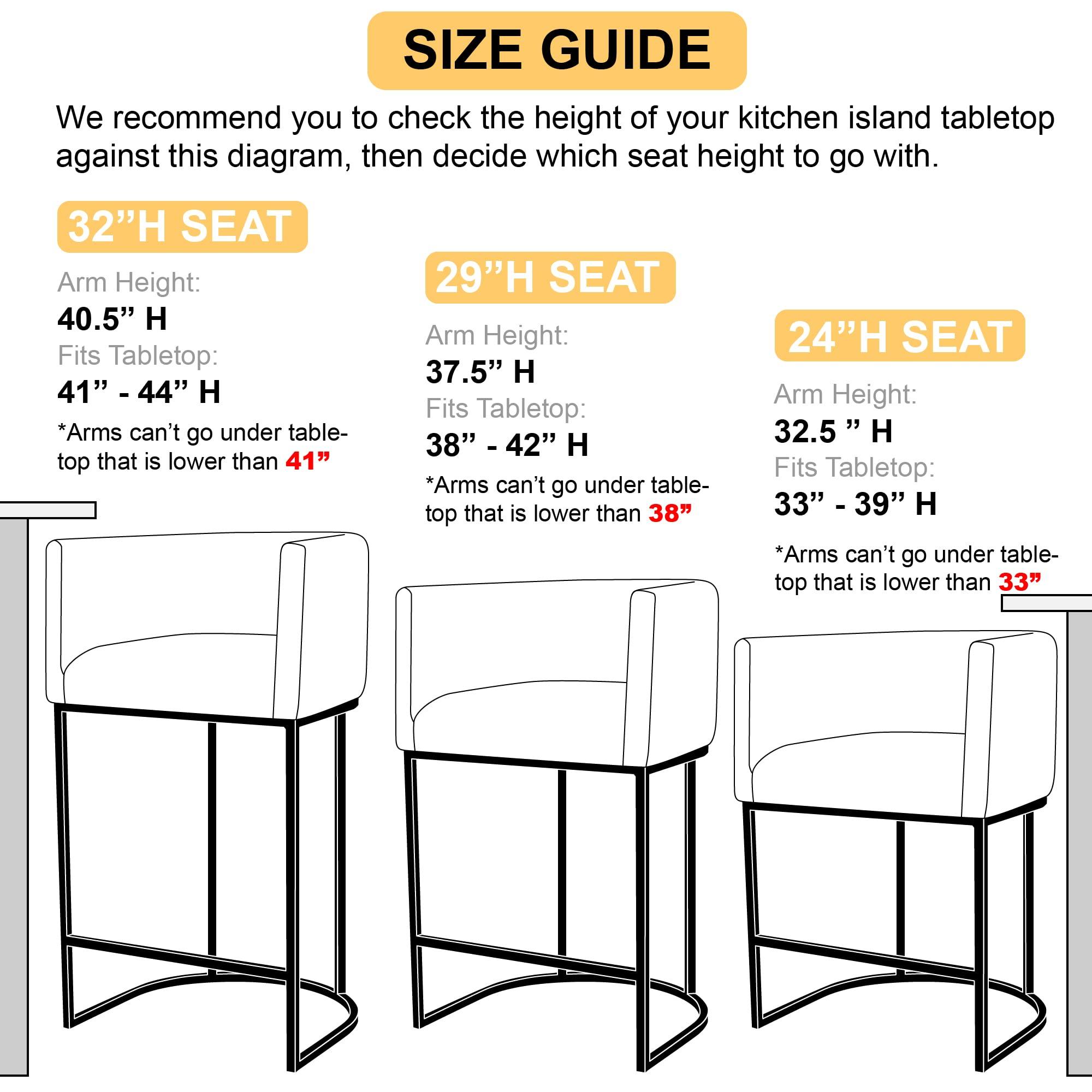 RIVOVA Contemporary Cream Linen Bar Stools Set of 3, 24" Upholstered Fabric Counter Height Barstools Kitchen Counter Island Stools with Screwed Together Black Metal Base - Image 6