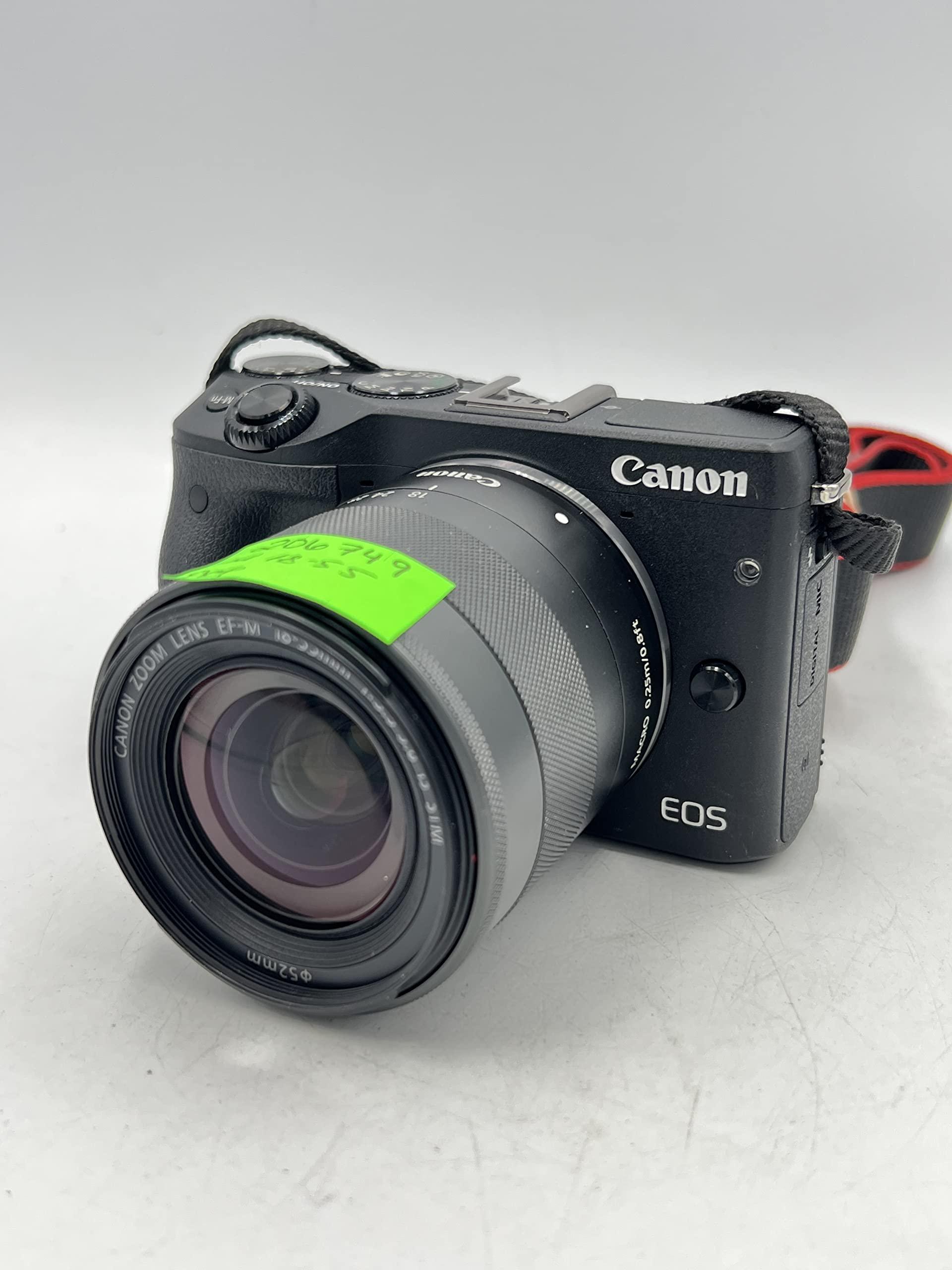 Canon EOS M3 Mirrorless Camera Kit with EF-M 18-55mm Image Stabilization (is) STM Lens - Wi-Fi Enabled (Black) - Image 2