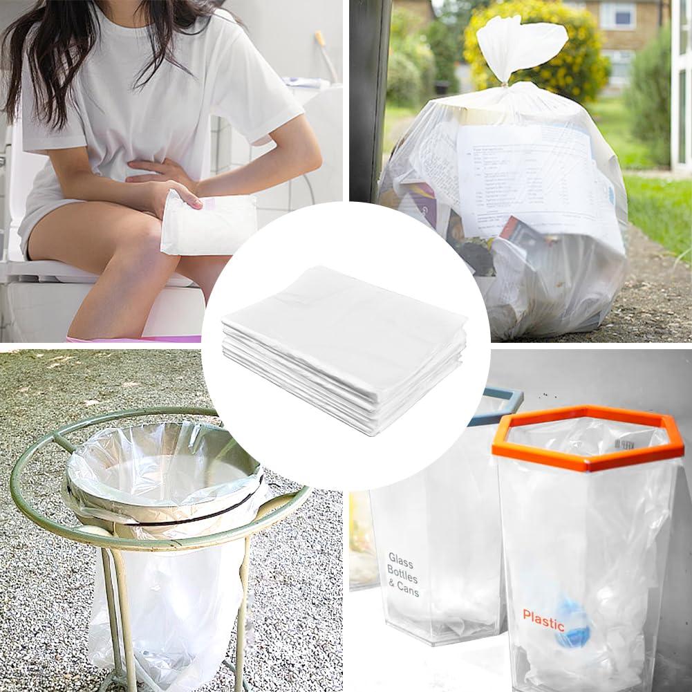 1000 Pcs Sanitary Napkin Disposal Bags, Tampon Disposal Bags Feminine Hygiene Disposal Bags, Small Trash Bags for Tampon Bedroom Bathroom Trash Bags, 16.14x11.42inch - Image 8