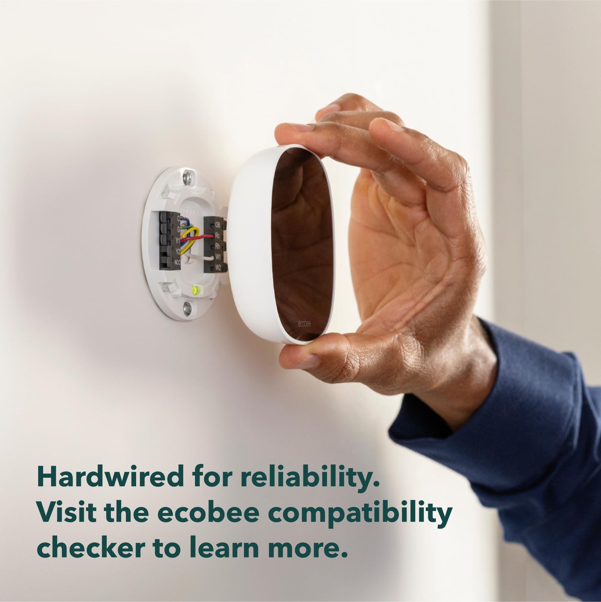 New 2025 ecobee Smart Thermostat Essential - Energy Star Certified programmable Wi-Fi Thermostat - Works with Siri, Alexa, and Google Assistant - Image 7