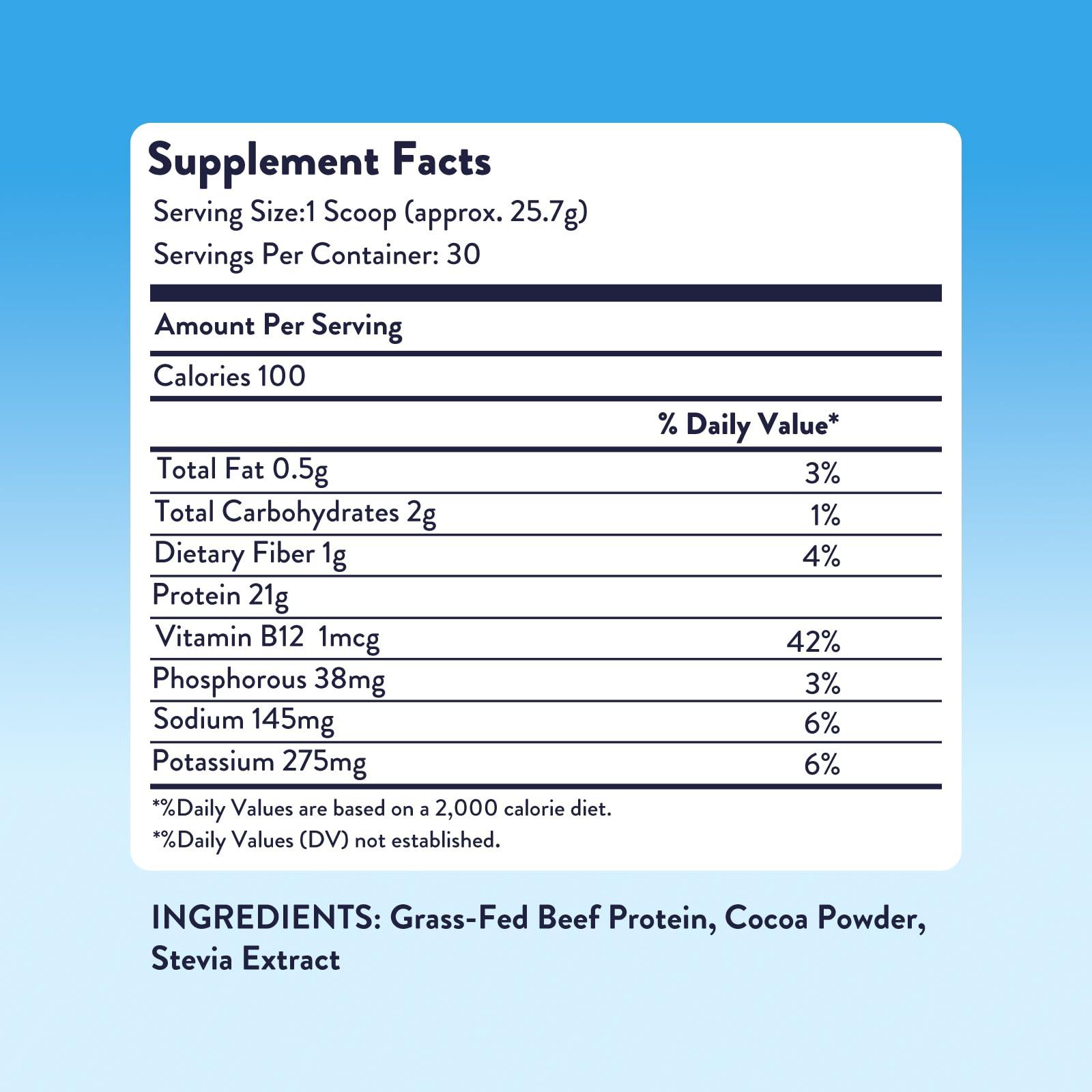 Equip Foods Prime Protein Powder | Clean, Grass Fed Beef Protein Isolate | Carnivore Protein Powder | Paleo, Keto Friendly | Gluten, Dairy Free | Helps Build & Repair Tissue | 30 Servings, Chocolate - Image 6