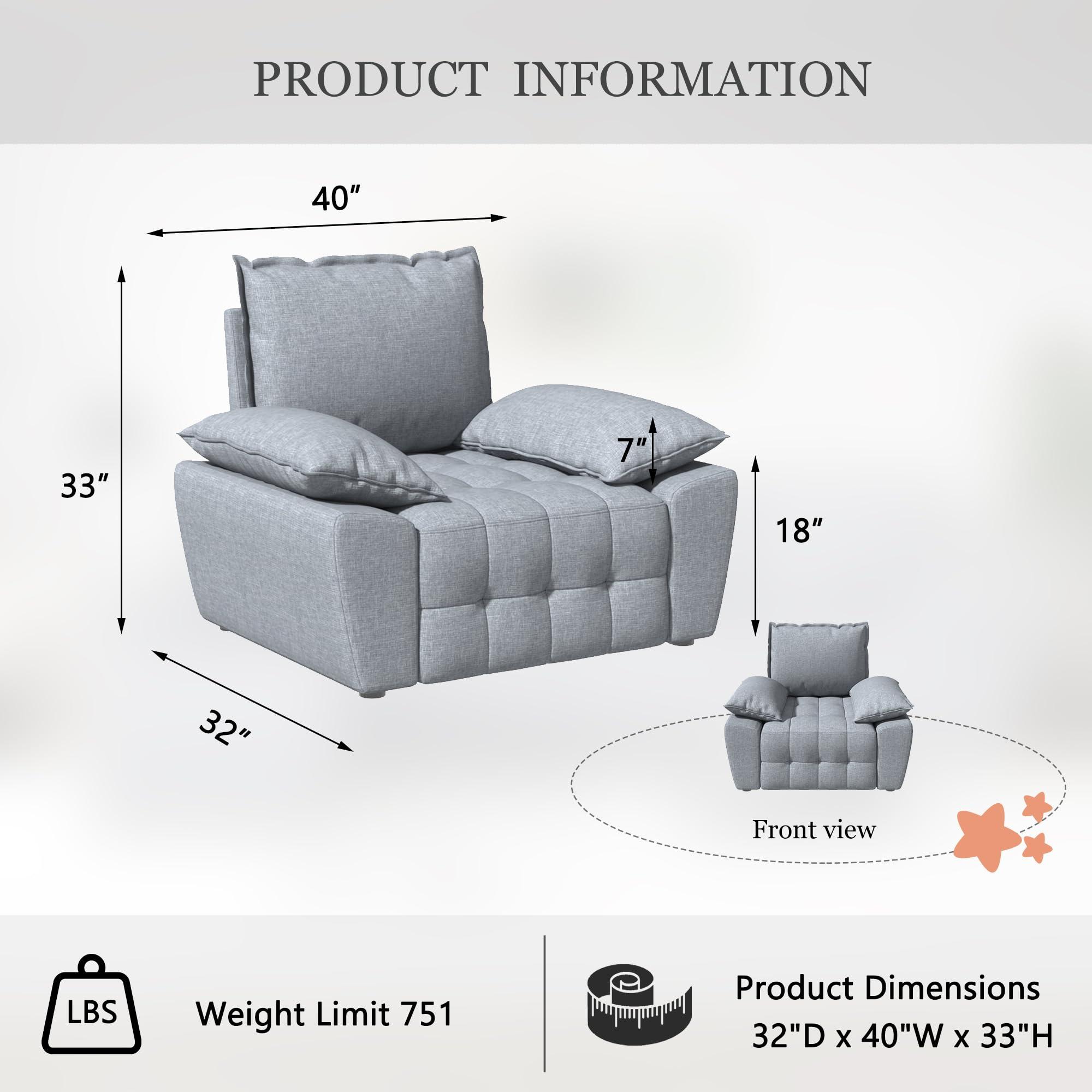 SILKIR Sectional Couches for Living Room,Modular Sectional Sofa,L Shaped Couch,Sofa with Chaise,Modular Sofa for Bedroom - Image 2
