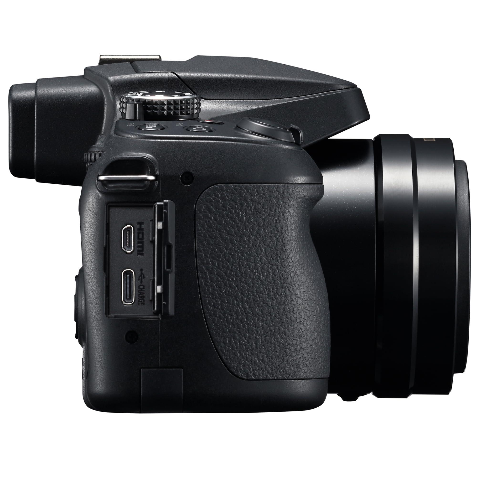 Panasonic LUMIX FZ80D Point and Shoot Digital Camera 4K Photo/Video Recording with Power Optical Image Stabilizer, Vlogging Camera with 60X Optical Zoom & 20-1200mm Wide-Angle Lens - DC-FZ80D - Image 3